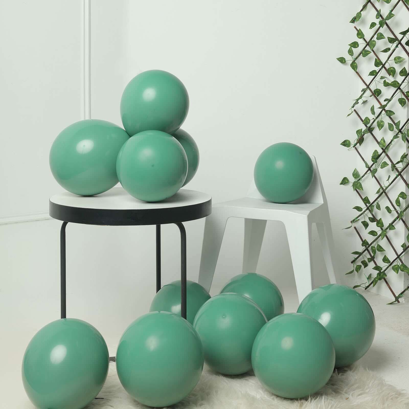 25 Pack 12 Olive Green Double Stuffed Prepacked Latex Balloons