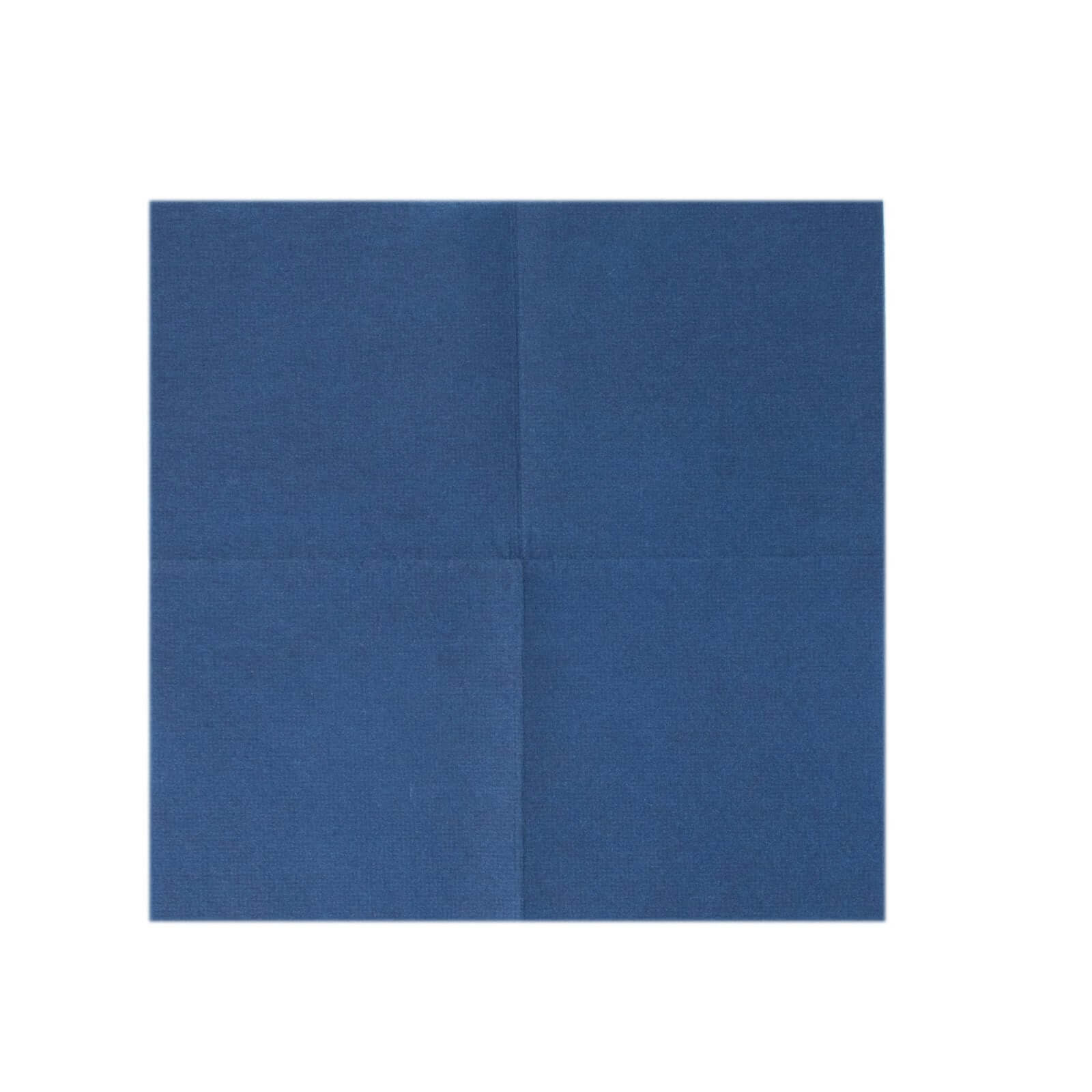 20-Pack Paper Linen-Like Cocktail Napkins Navy Blue - Disposable 5x5 Airlaid Soft Napkins