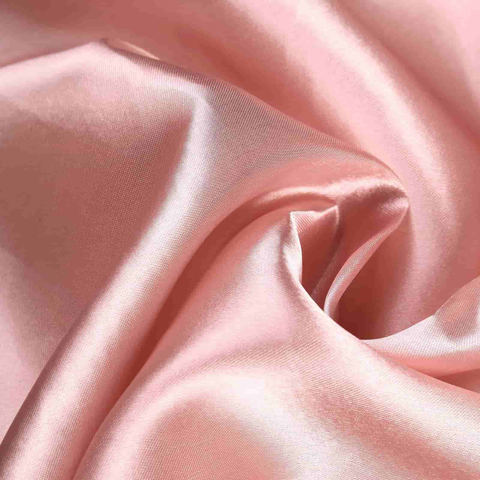 Satin 108 Round Tablecloth Dusty Rose - Smooth and Lustrous Table Cover