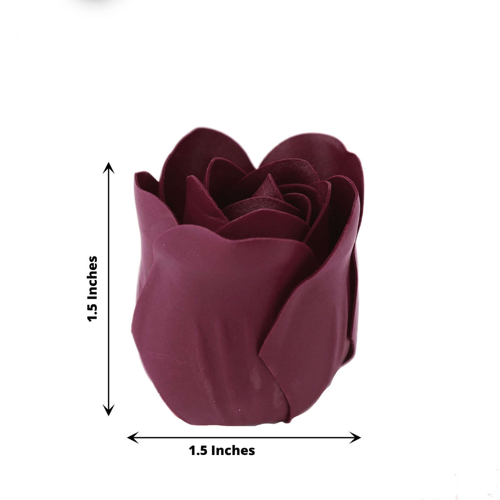 4 Pack 24 Pcs Burgundy Scented Rose Soap Heart Shaped Party Favors With Gift Boxes And Ribbon