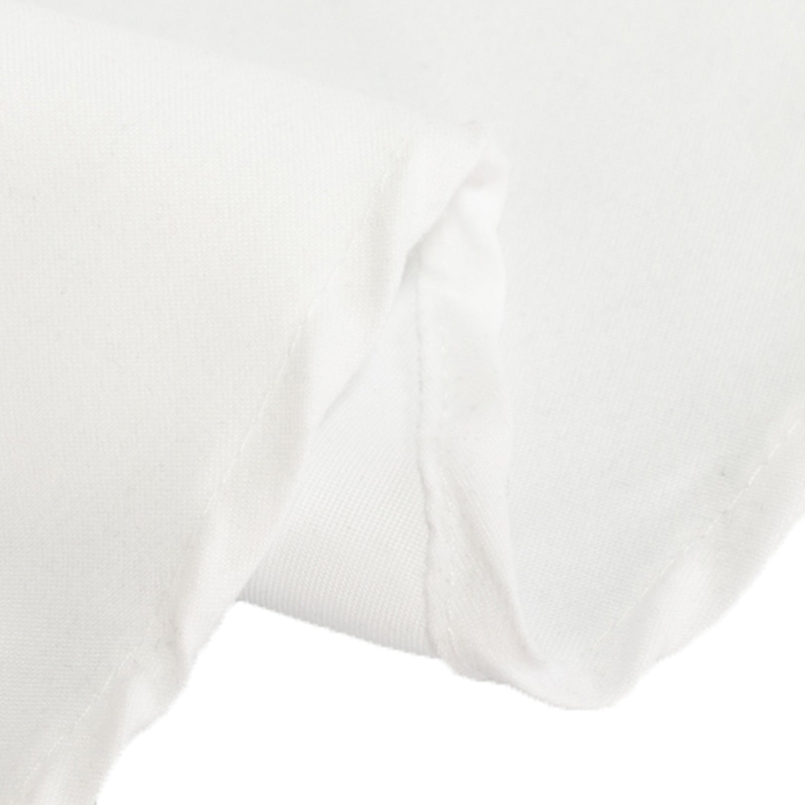 Cotton Blend 90 Round Tablecloth White - Wrinkle-Resistant Design for Versatile Settings