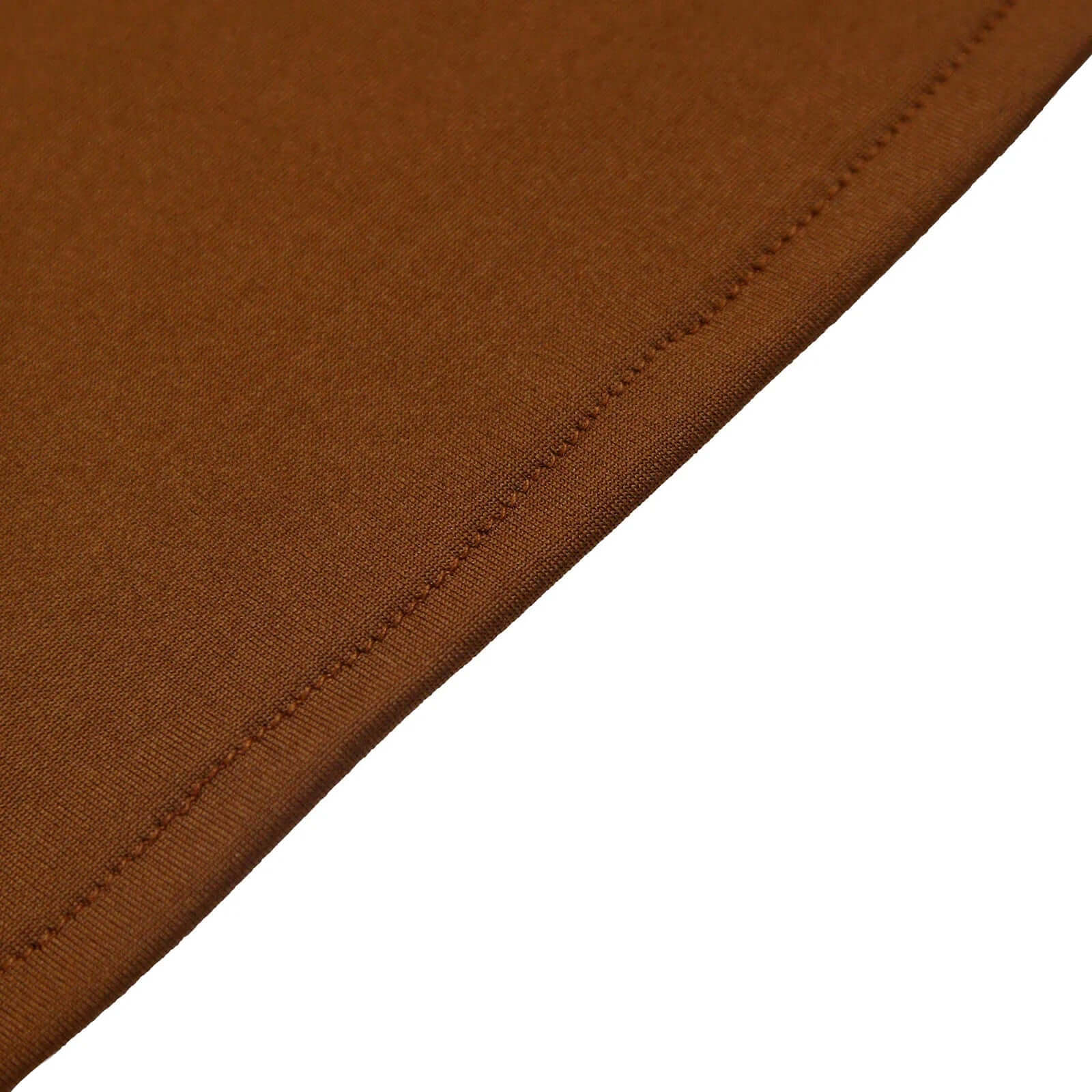 6ft Cinnamon Brown Spandex Fitted Chiara Backdrop Stand Cover For Round Top Wedding Arch