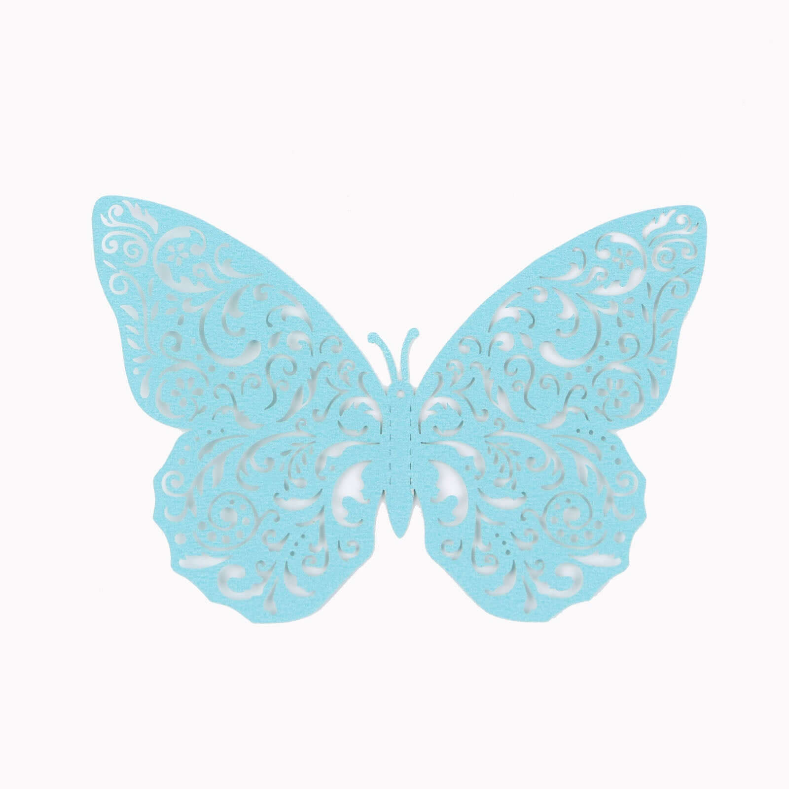 12-Pack 3D Butterfly Wall Decals, DIY Removable Mural Stickers Turquoise Cake Decorations Eye-Catching Design