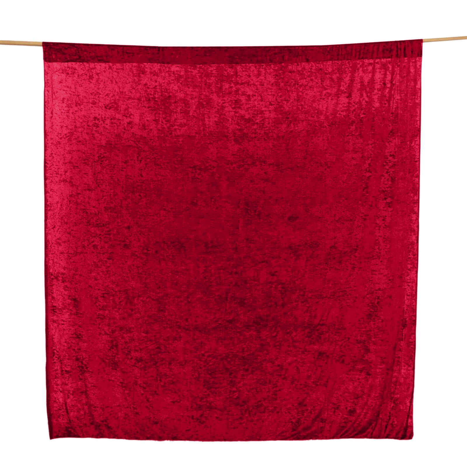 8ftx8ft Burgundy Premium Smooth Velvet Event Curtain Drapes, Privacy Backdrop Event Panel with Rod Pocket