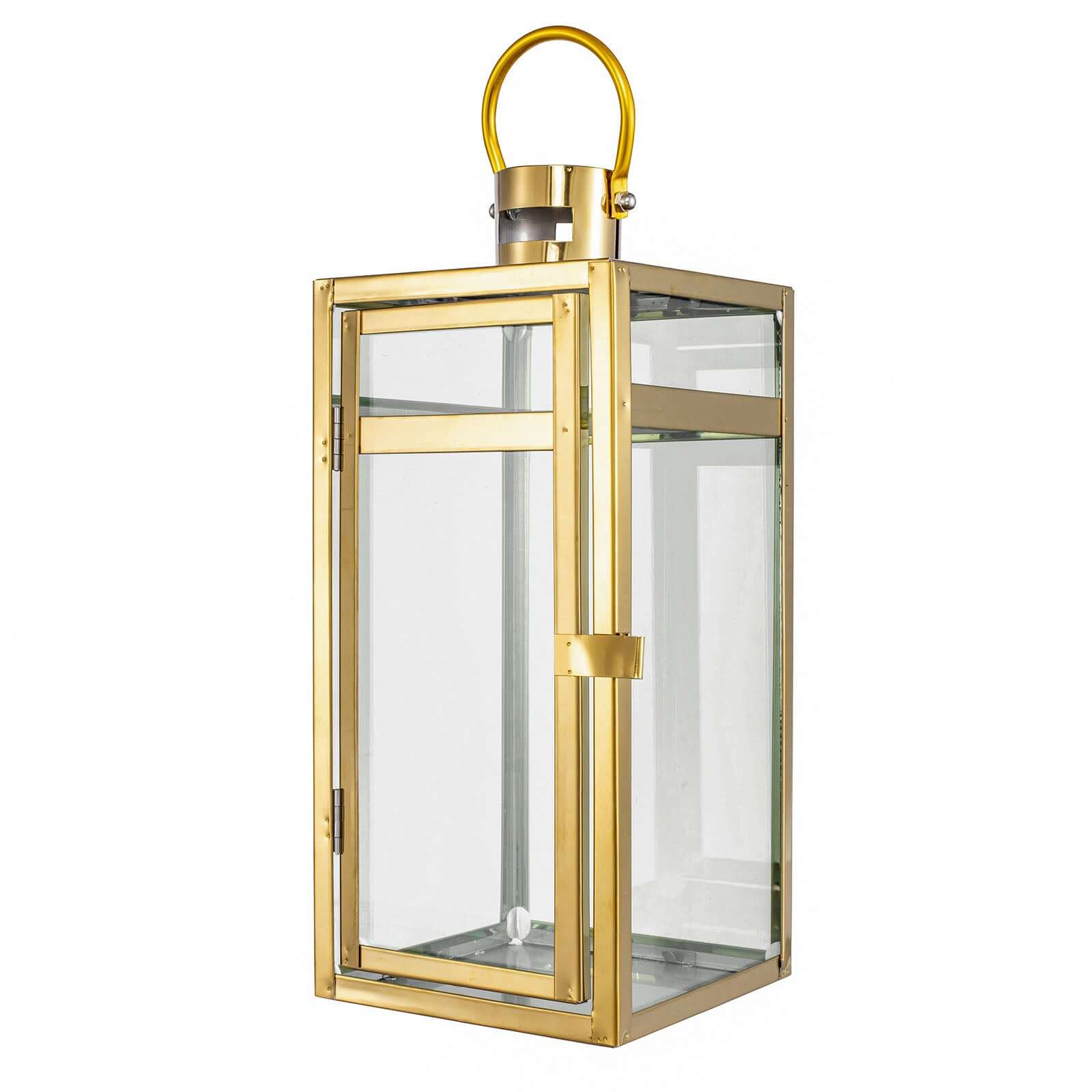 Stainless Steel Candle Lantern Vintage Top Design Gold - Outdoor Metal Patio Lantern Centerpiece 12