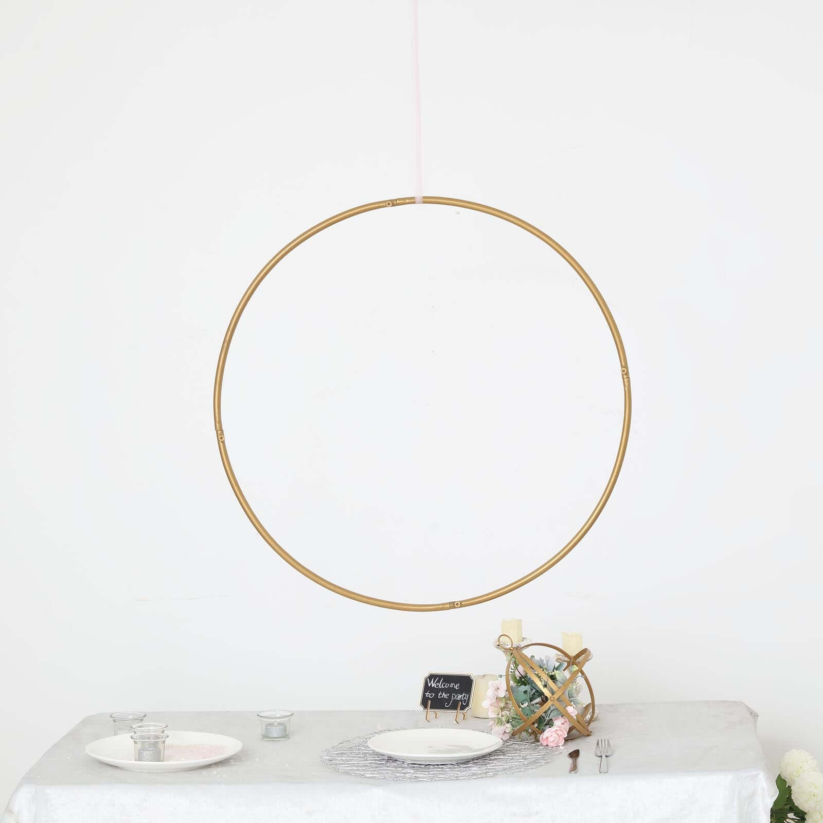 28 Gold Heavy Duty Metal Hoop Wreath, Floral Hoop