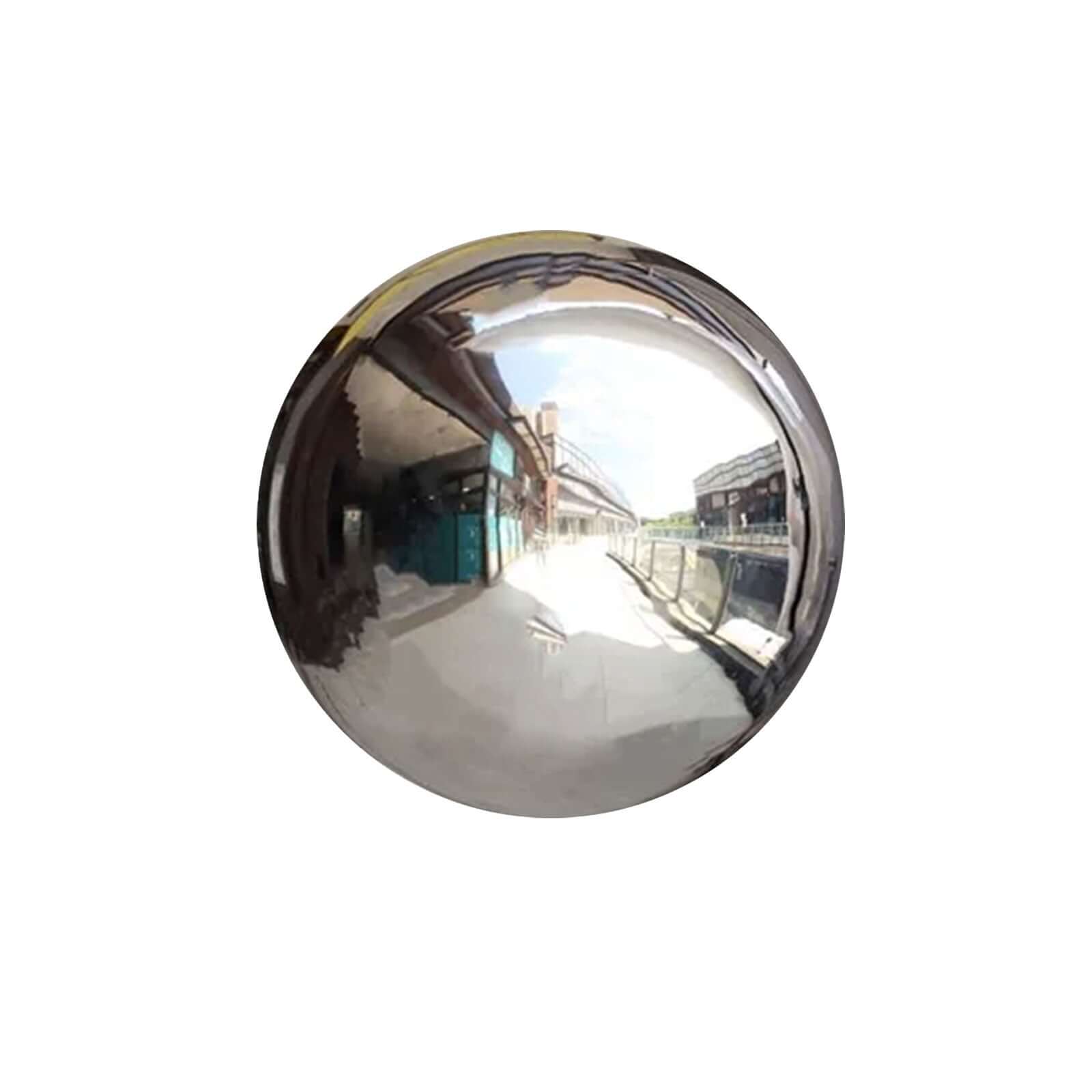 Gazing Globe Mirror Ball Reflective Hollow Stainless Steel Silver Sphere - Decorative Garden Display Piece 16