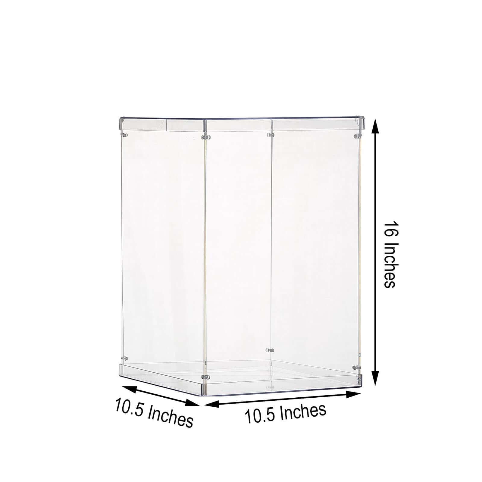 Acrylic Pedestal Riser Display Box Transparent Clear - Functional Centerpiece for Weddings and Parties 16