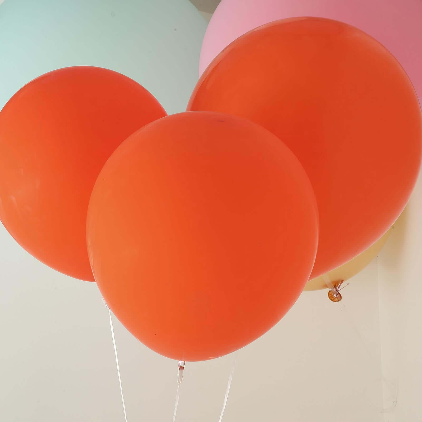 10 Pack 18 Matte Pastel Orange Helium or Air Latex Party Balloons