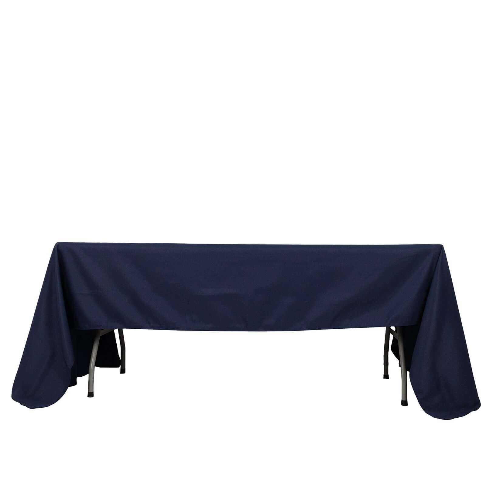 Premium Polyester 60x126 Rectangle Tablecloth Navy Blue - Stain-Resistant 220GSM Finish Table Cover