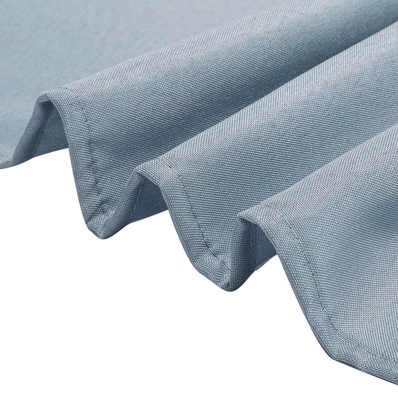 Polyester 108 Round Tablecloth Dusty Blue - Wrinkle-Resistant Table Cover