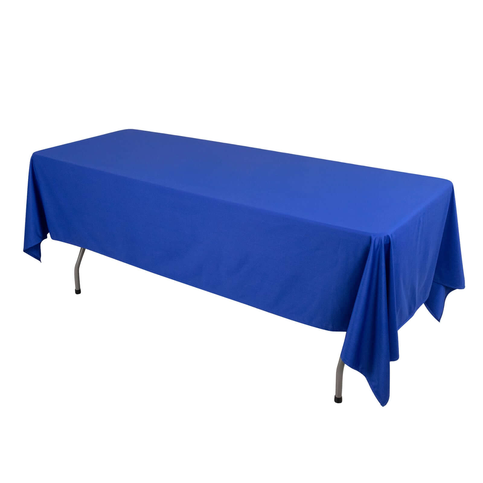 Premium Scuba Rectangular 60x102 Tablecloth Royal Blue - Wrinkle Free & Stain Resistant Table Cover