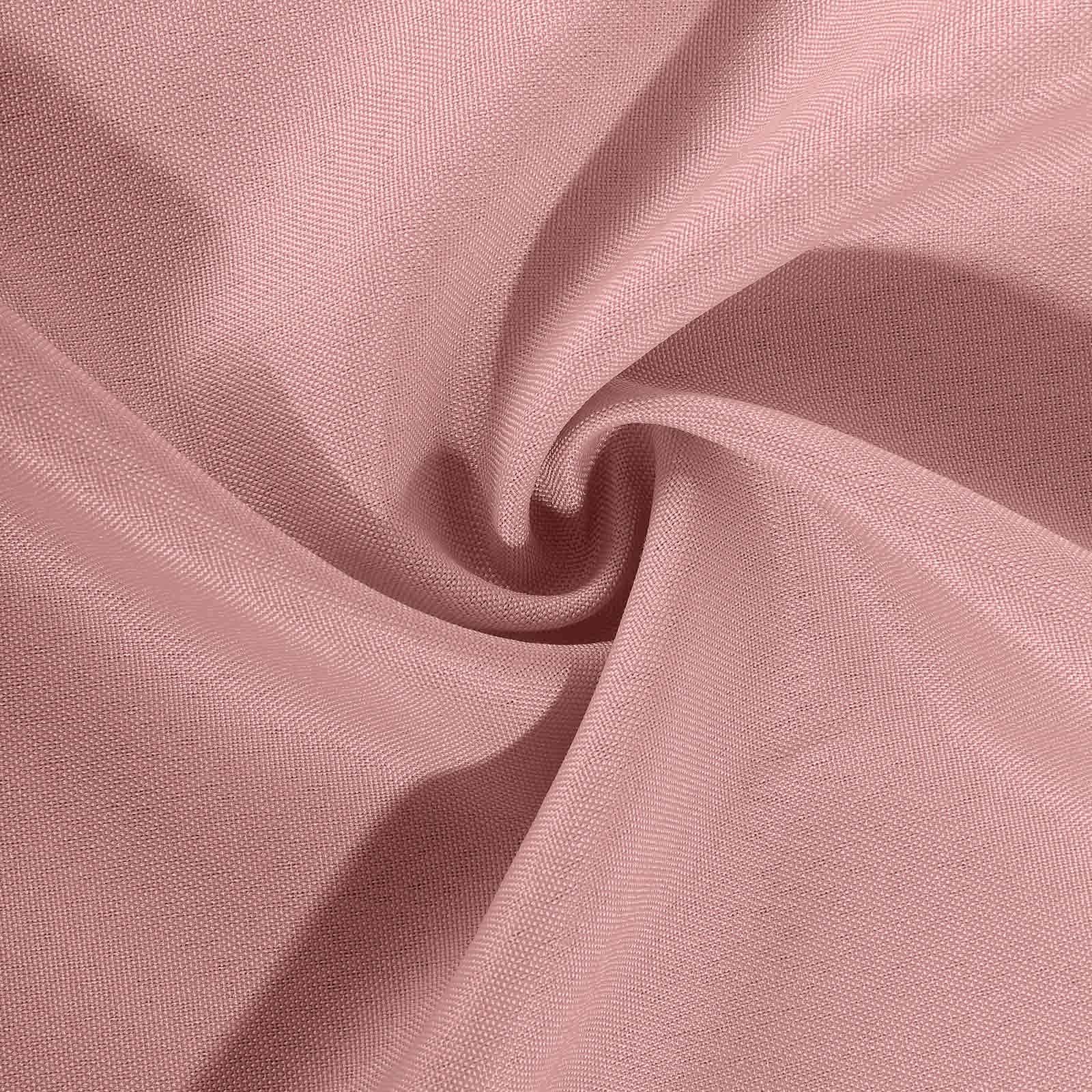 10 Pack Polyester Chair Covers for Folding Chairs Dusty Rose - Wrinkle-Free Stain-Resistant Slip-On Slipcovers