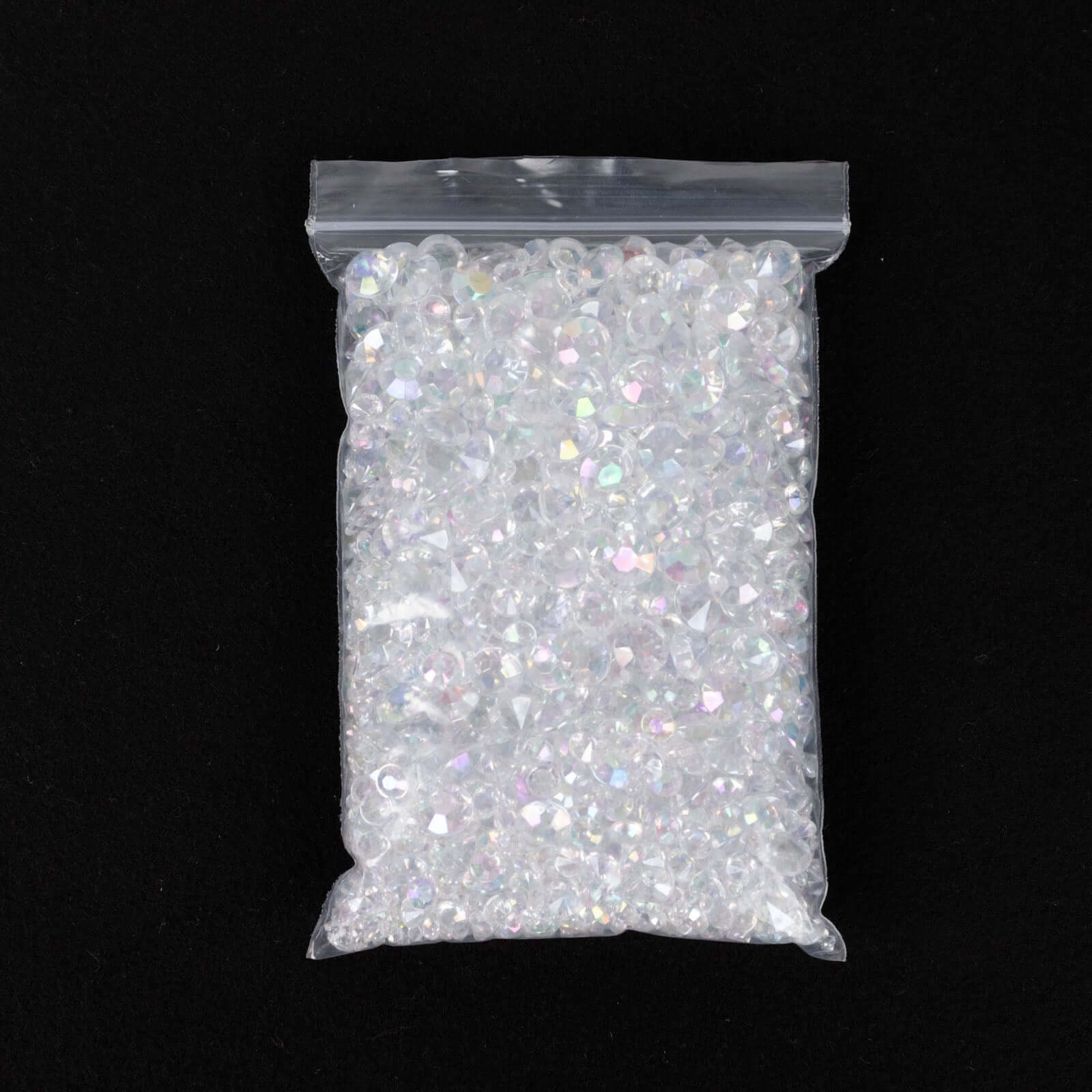 4000 Pcs Acrylic Diamond Vase Fillers Iridescent - Lustrous DIY Beads & Table Scatters for Wedding Decor 3mm, 6mm, 10mm