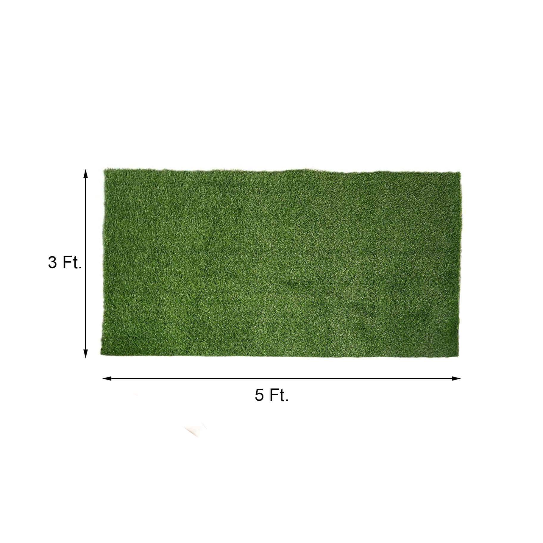 Synthetic Garden Mat Artificial Grass Rug Green - Versatile Landscape Turf for Indoor and Outdoor Use 5ftx3ft