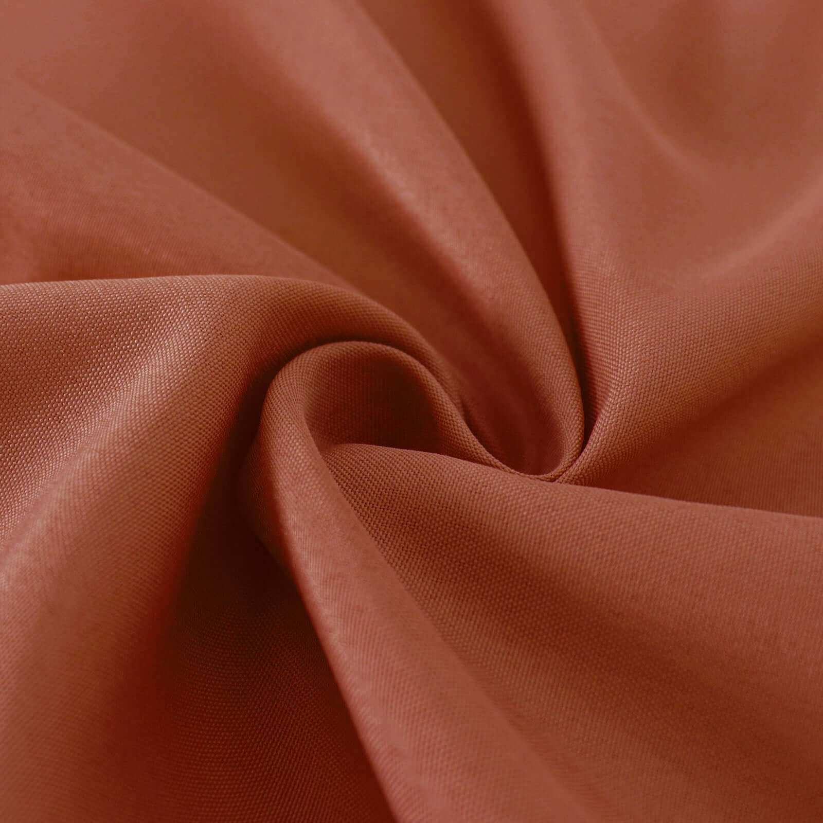 Polyester 90 Round Tablecloth Terracotta (Rust) - Stain & Wrinkle-Resistant Table Cover