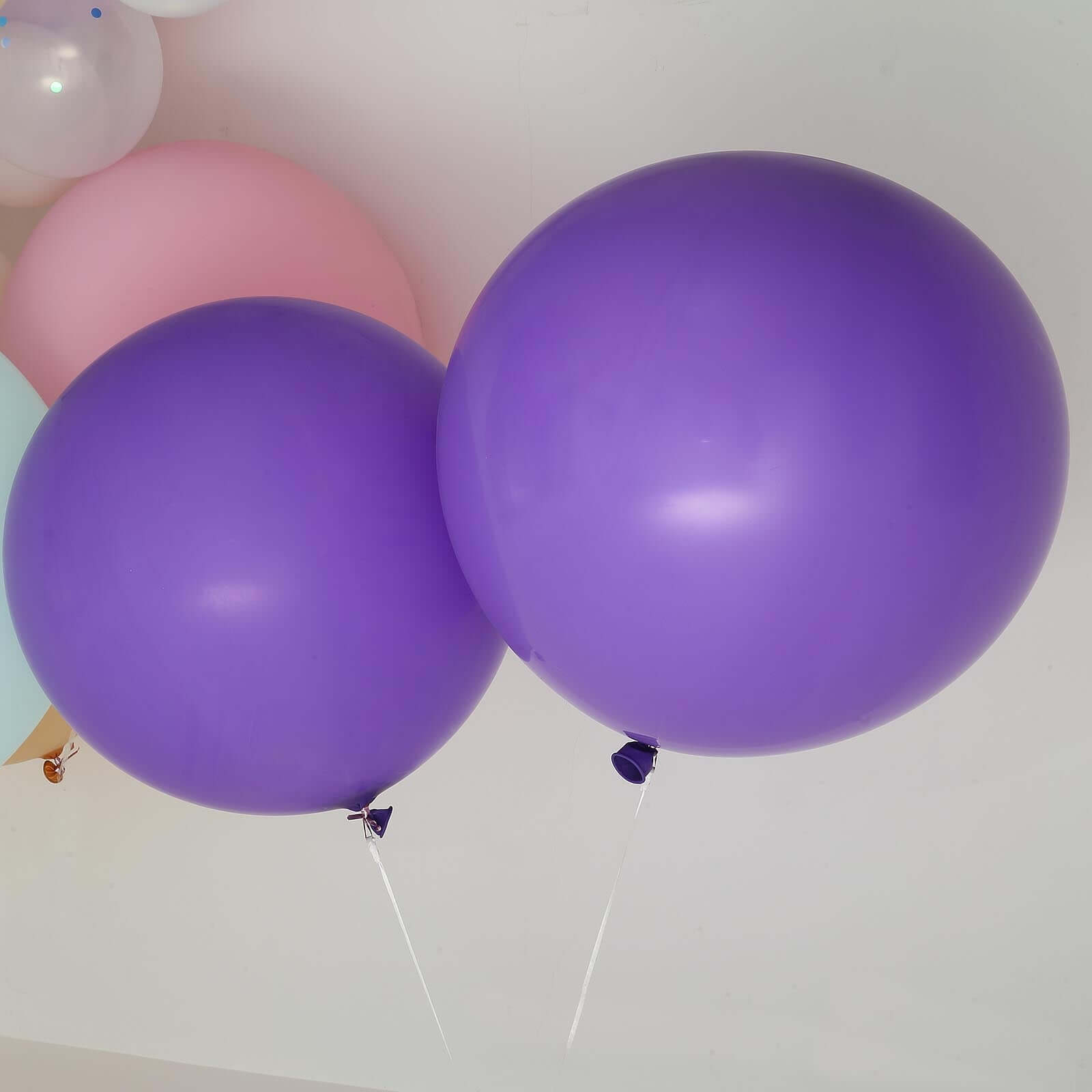 2 Pack 32 Large Matte Purple Helium or Air Premium Latex Balloons