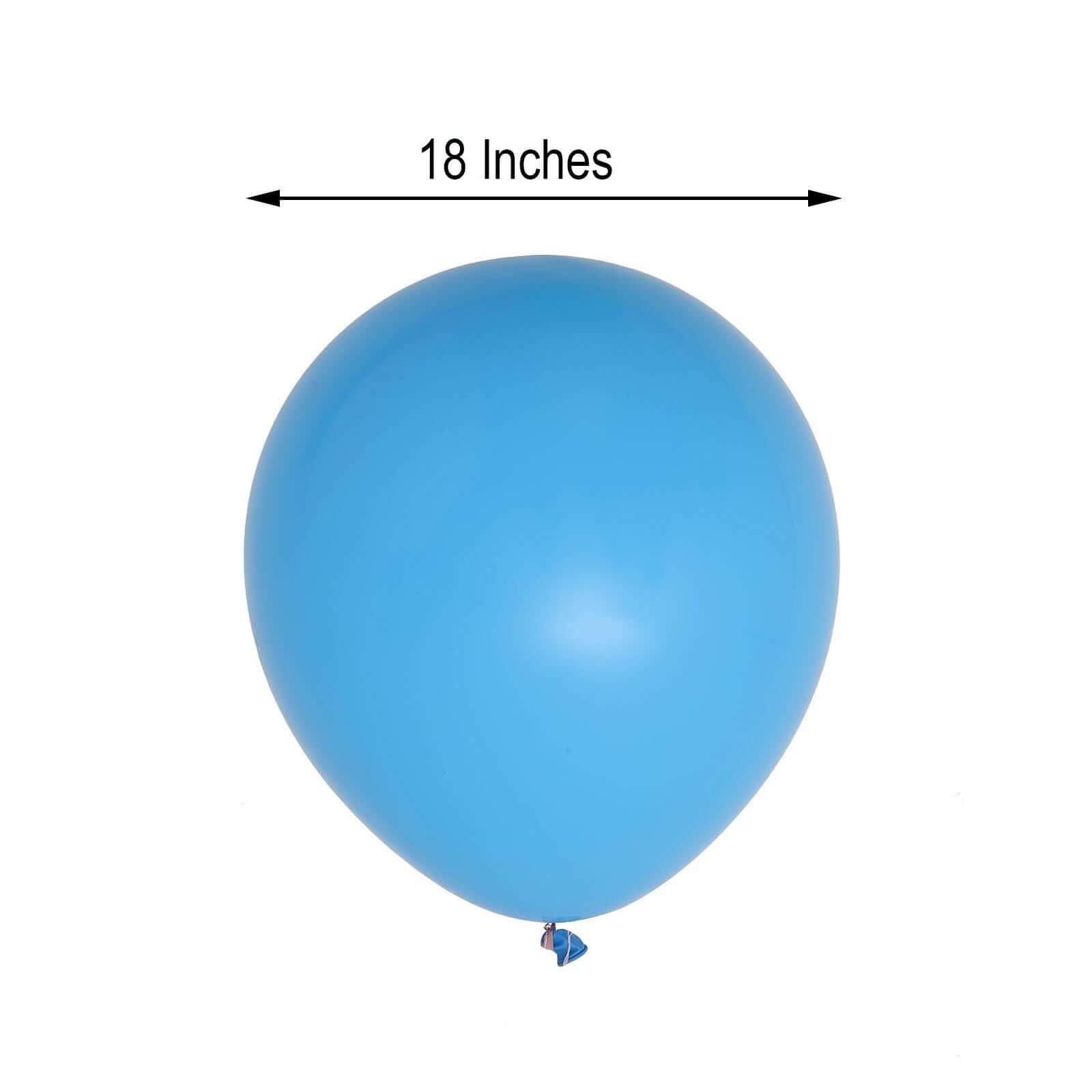 10 Pack 18 Matte Pastel Light Blue Helium or Air Latex Party Balloons