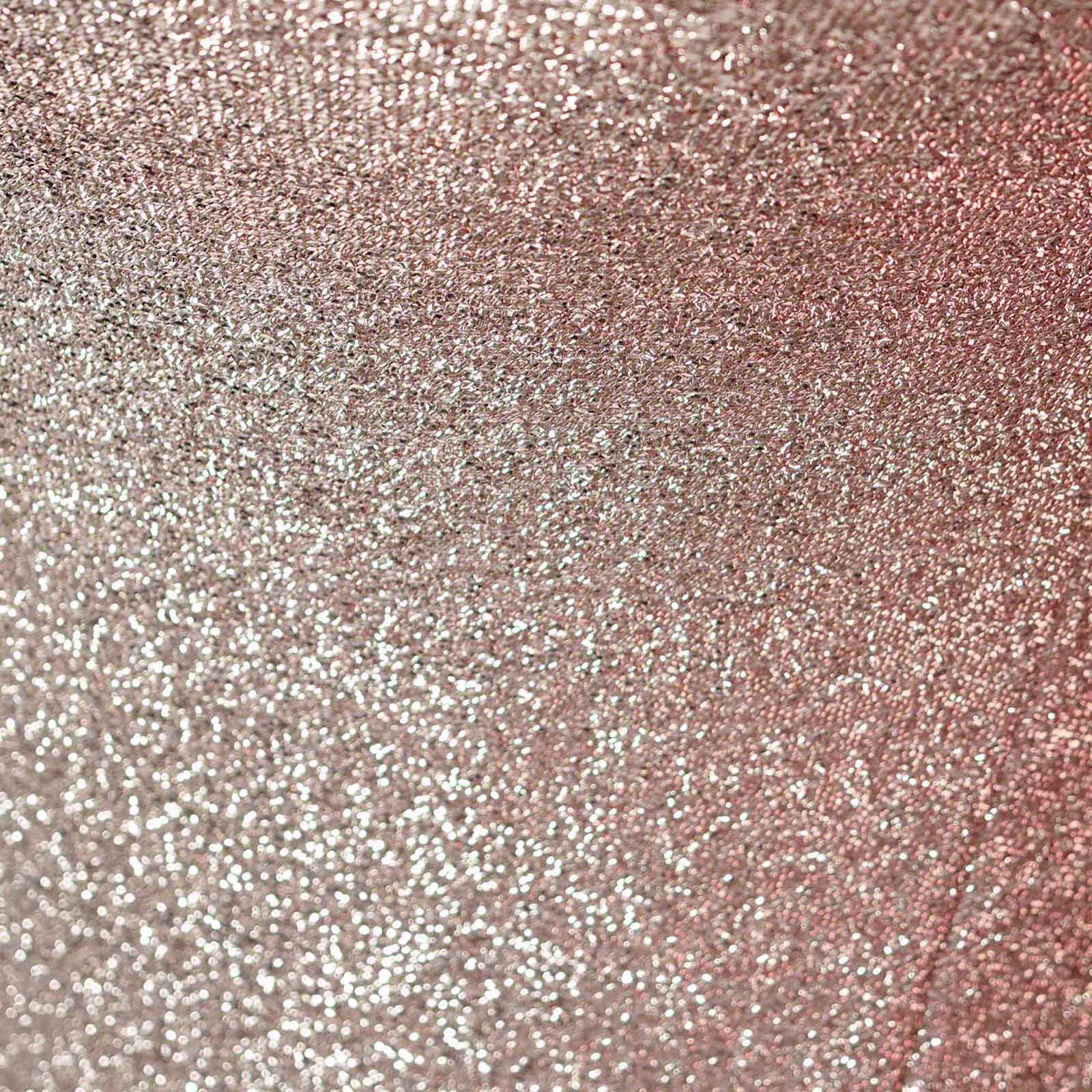 Metallic Spandex 36 Fitted Glitter Round Cocktail Table Cover Rose Gold - Stretch Fit for High Top Tables