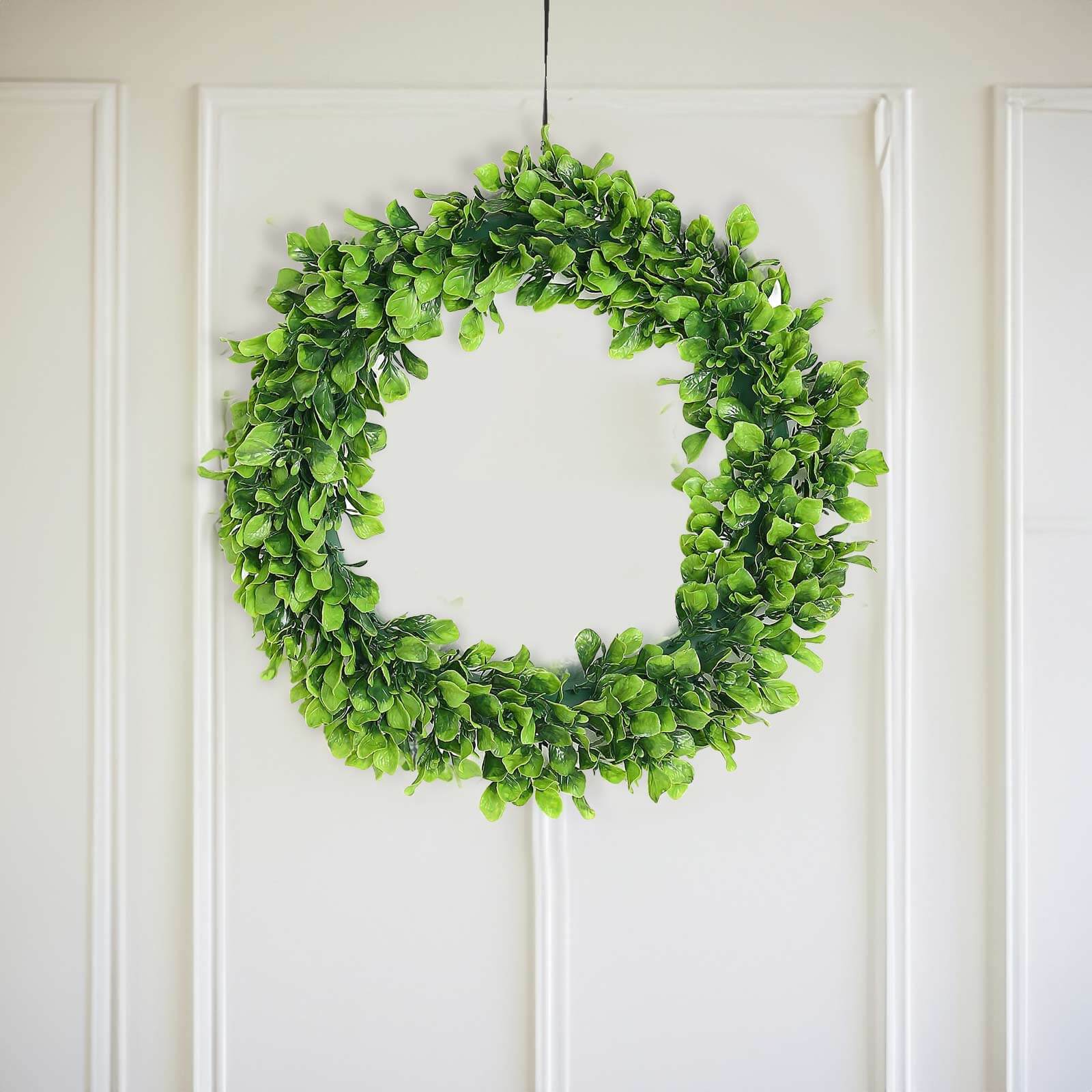 2 Pack 21 Green Artificial Lifelike Jasmine Leaf Spring Wreaths