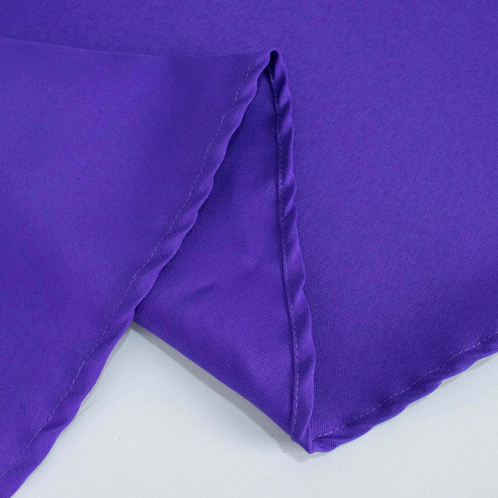 Premium Polyester 90 Round Tablecloth Purple - Stain and Wrinkle-Resistant Design with 220GSM Thickness Table Cover