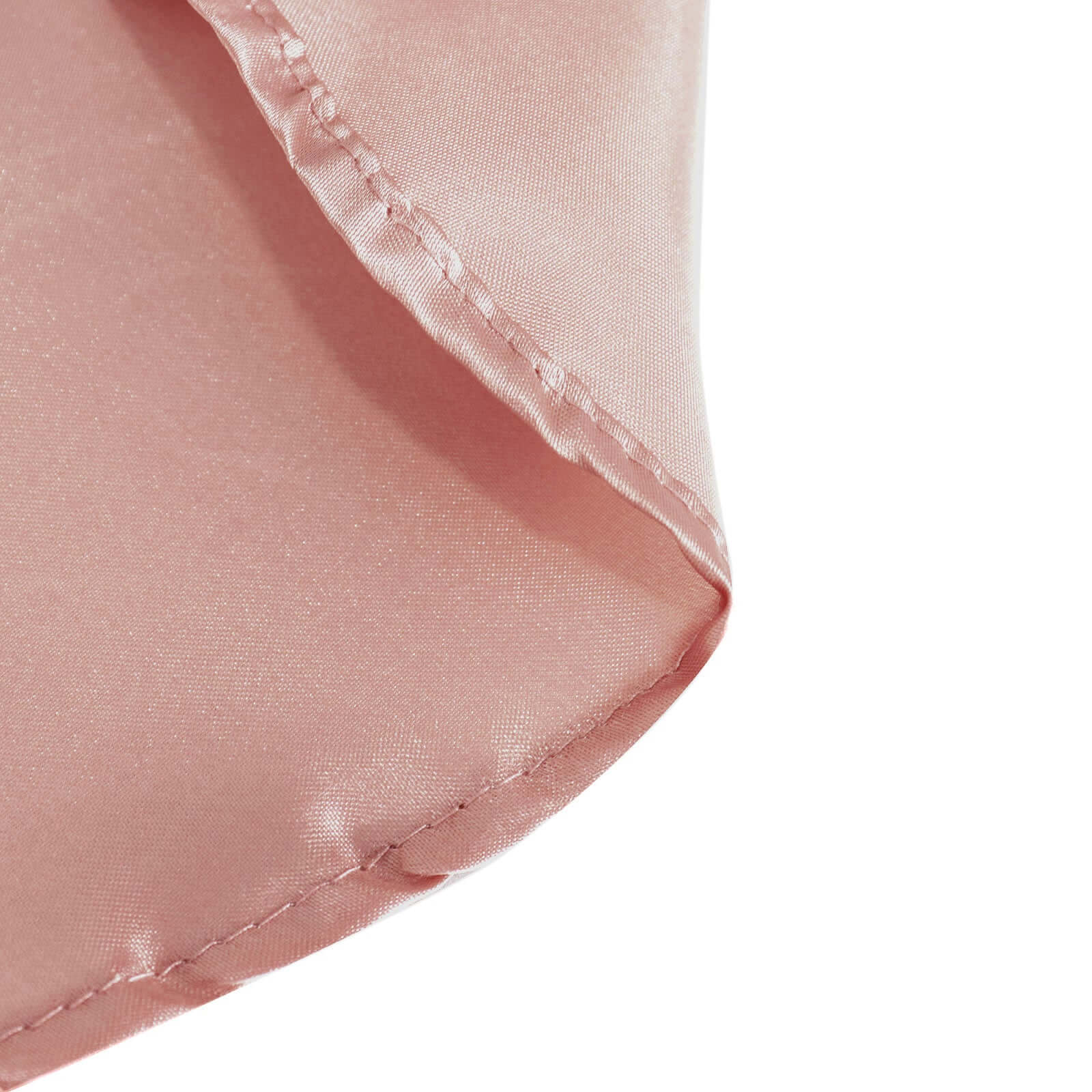 Satin 90 Round Tablecloth Dusty Rose - Smooth and Lustrous Table Cover