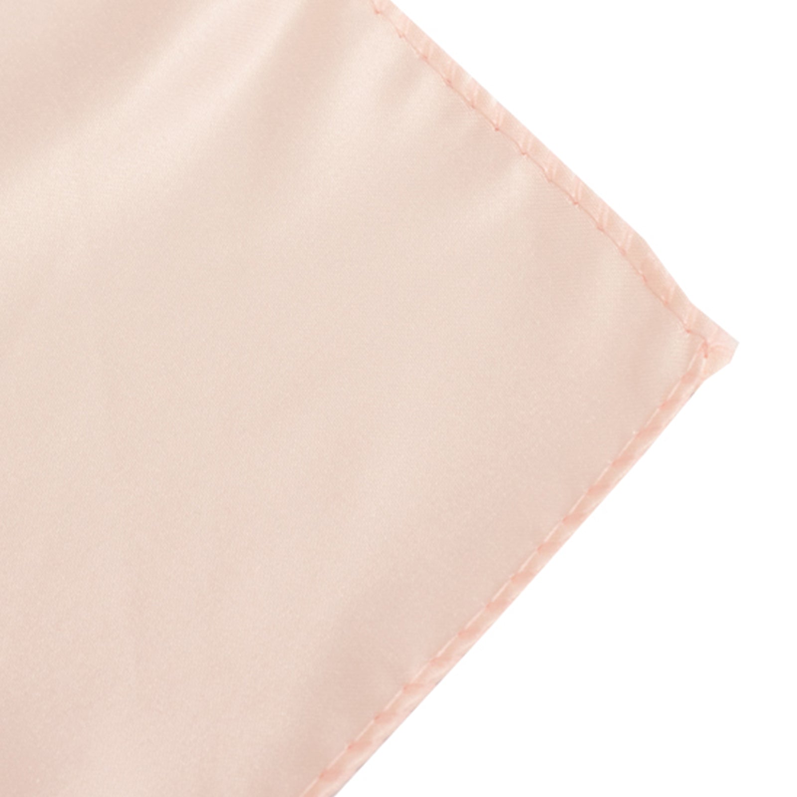 Lamour Satin 72x72 Table Overlay Square Tablecloth Blush - Smooth Finish Table Topper