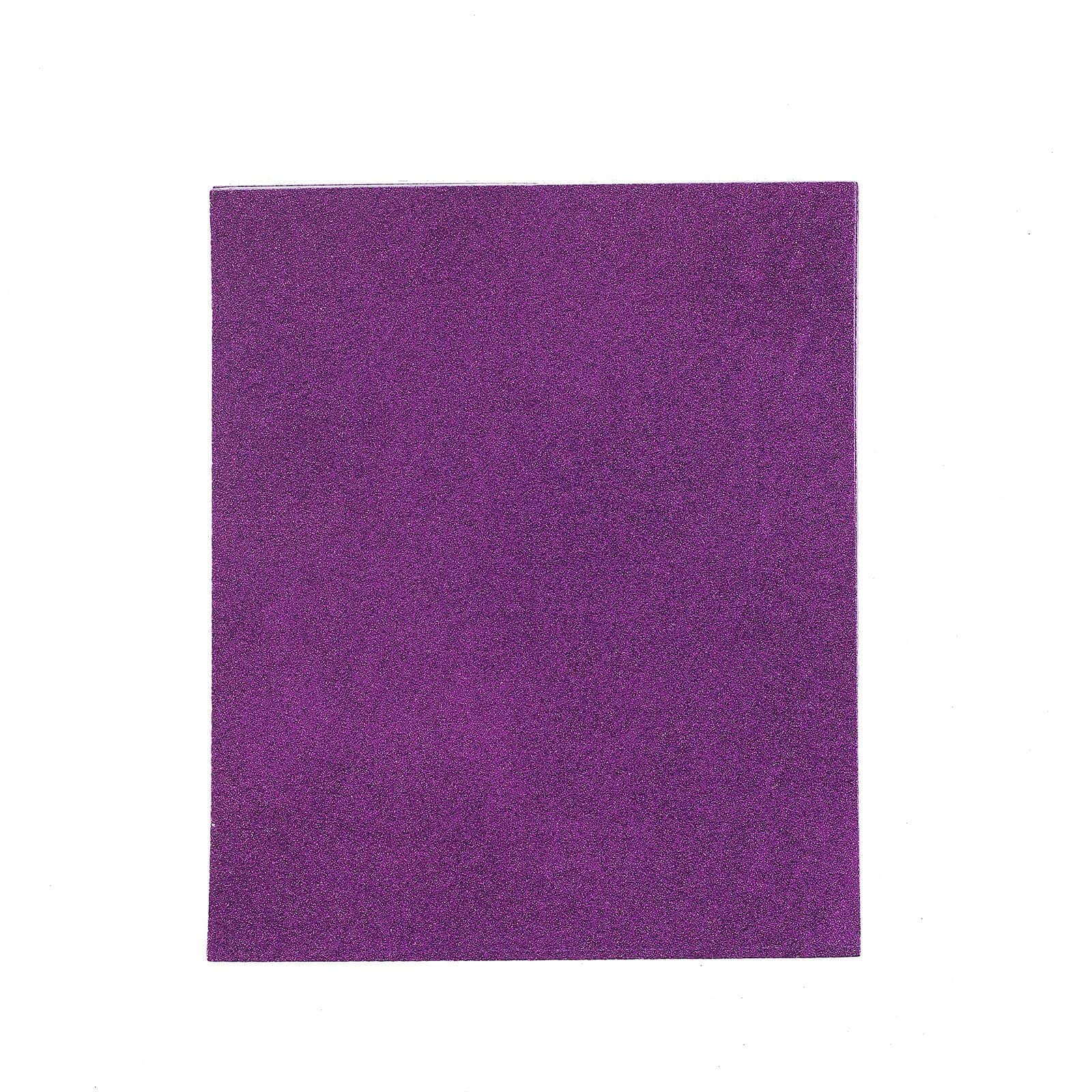 10 Pack Purple Self-Adhesive Glitter DIY Craft Foam Sheets - 12x10