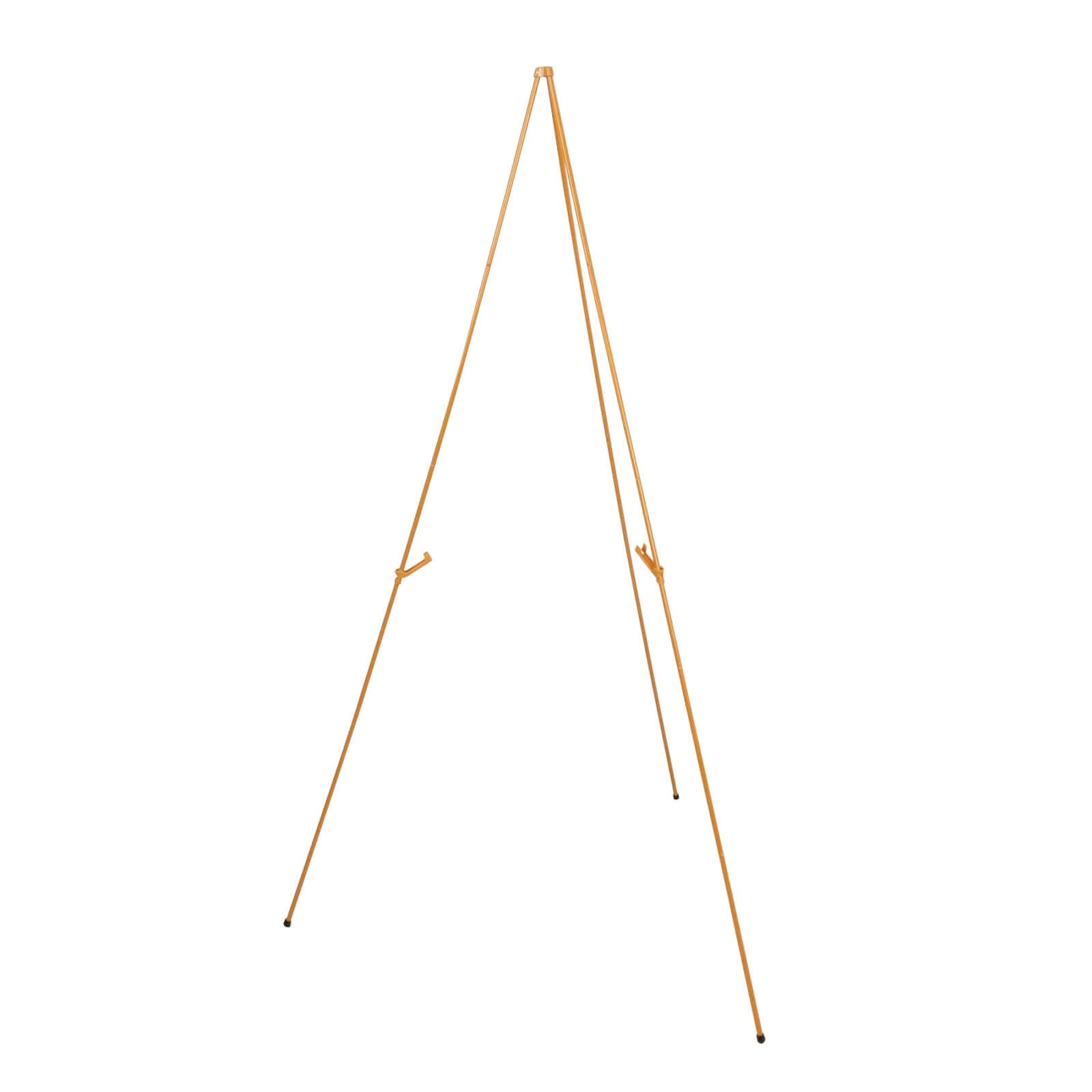 65 Gold Metal Sign Holder Easel Stand, Collapsible Tripod Stand