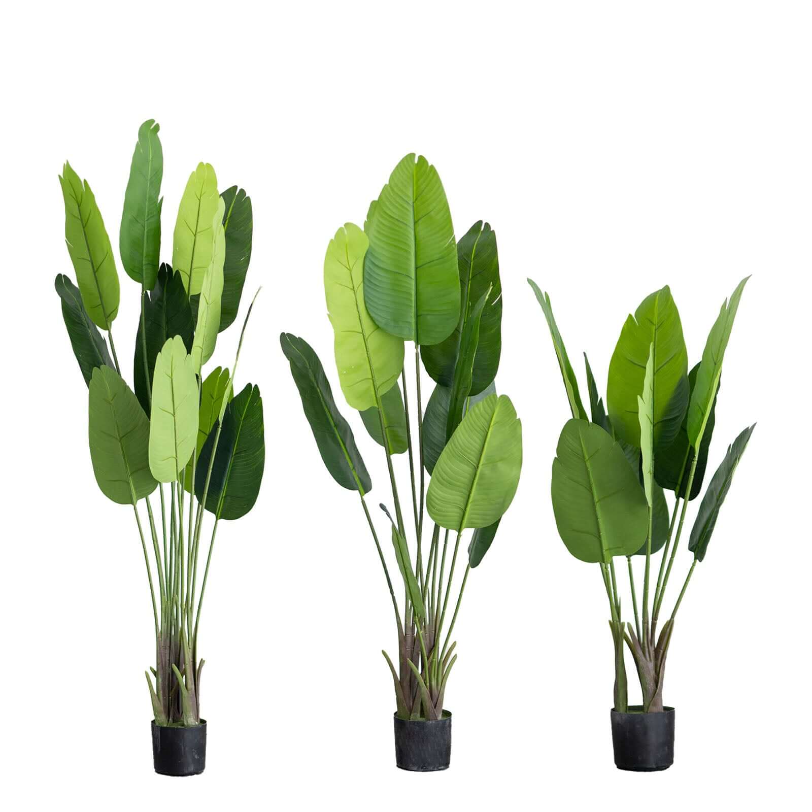 2 Pack 3ft Faux Potted Bird of Paradise Plant