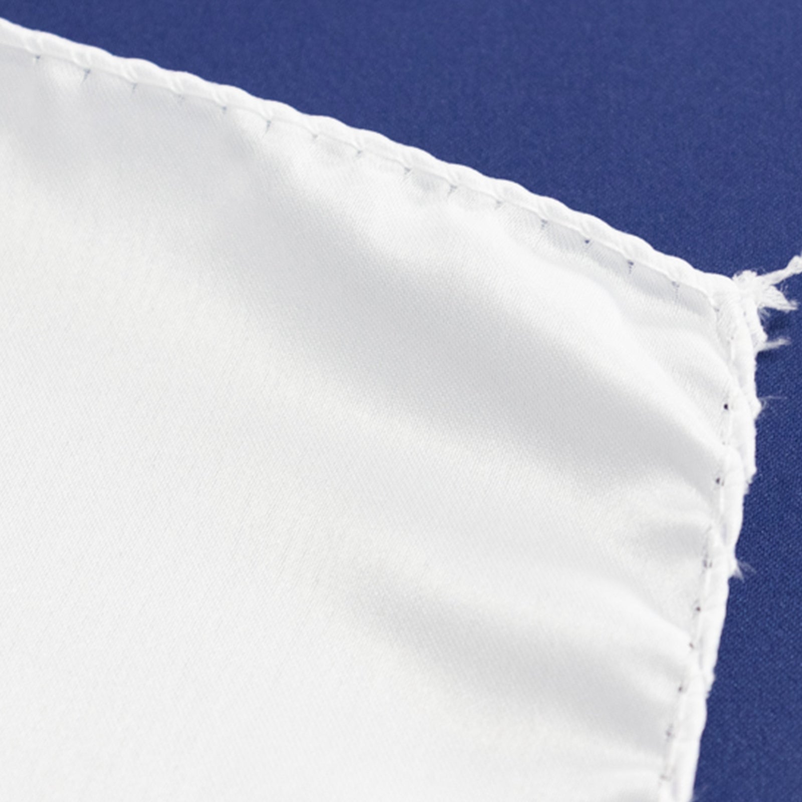 Lamour Satin 72x72 Table Overlay Square Tablecloth White - Smooth Finish for Luxurious Events