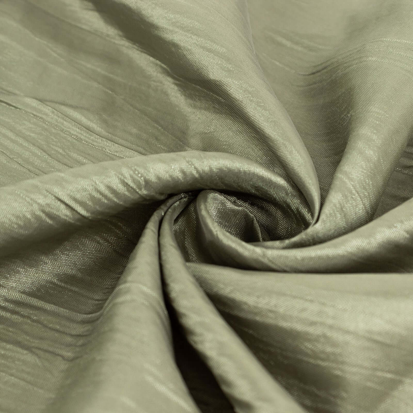 54x10 Yards Dusty Sage Green Accordion Crinkle Taffeta Fabric Bolt