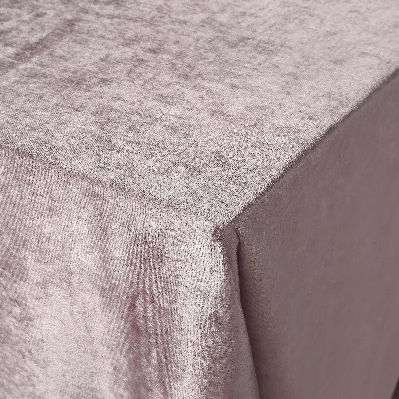 Premium Velvet 90x156 Rectangle Tablecloth Mauve - Reusable Soft & Seamless Table Cover