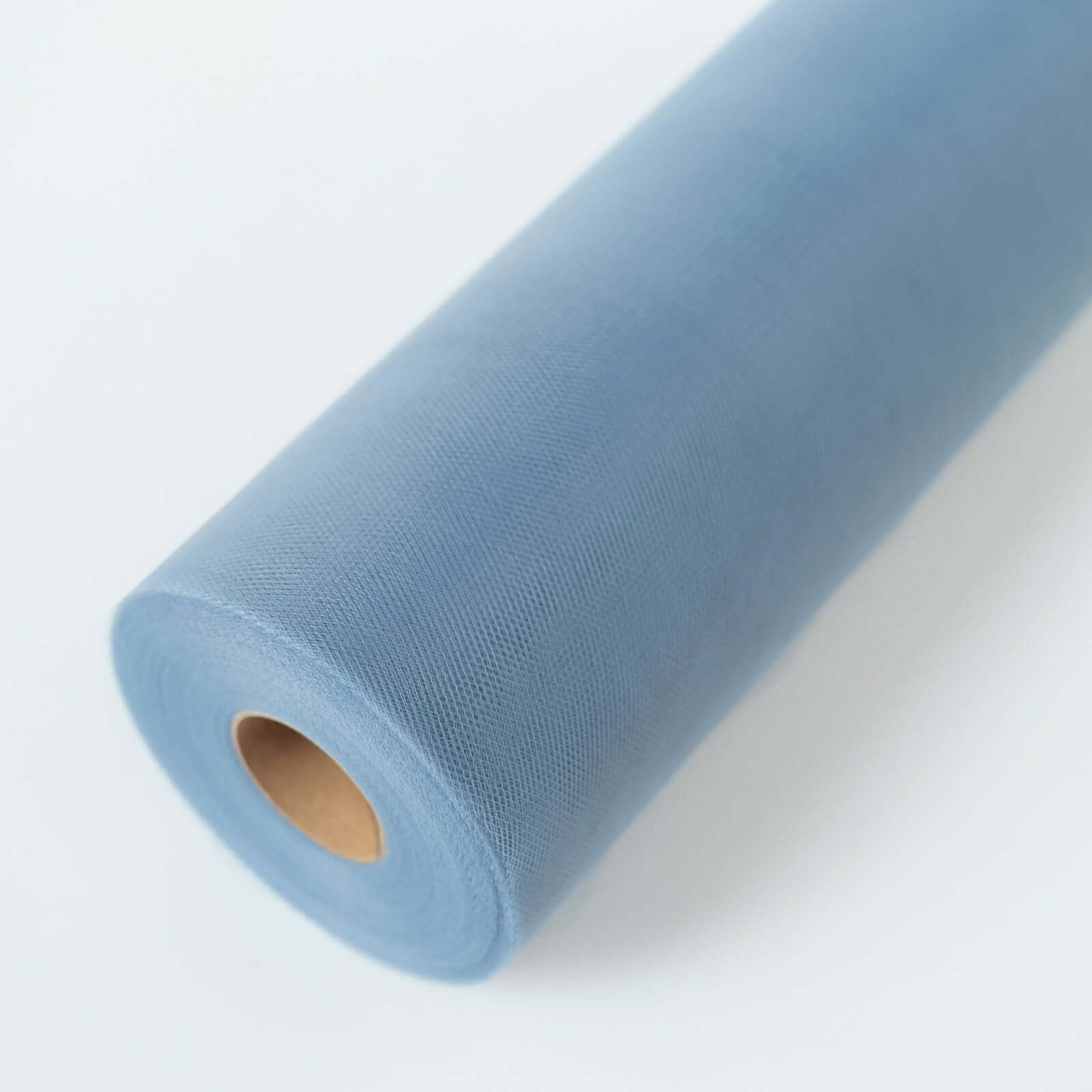 12x100 Yards Dusty Blue Tulle Fabric Bolt, Sheer Fabric Spool Roll For Crafts