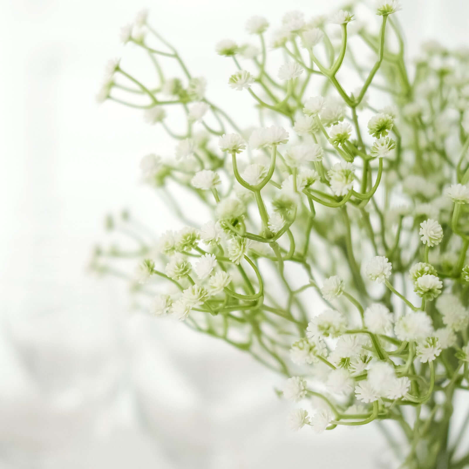 3 Bushes White 14 Artificial Baby’s Breath Gypsophila Flower Arrangements, Real Touch Indoor Faux Floral Bouquets