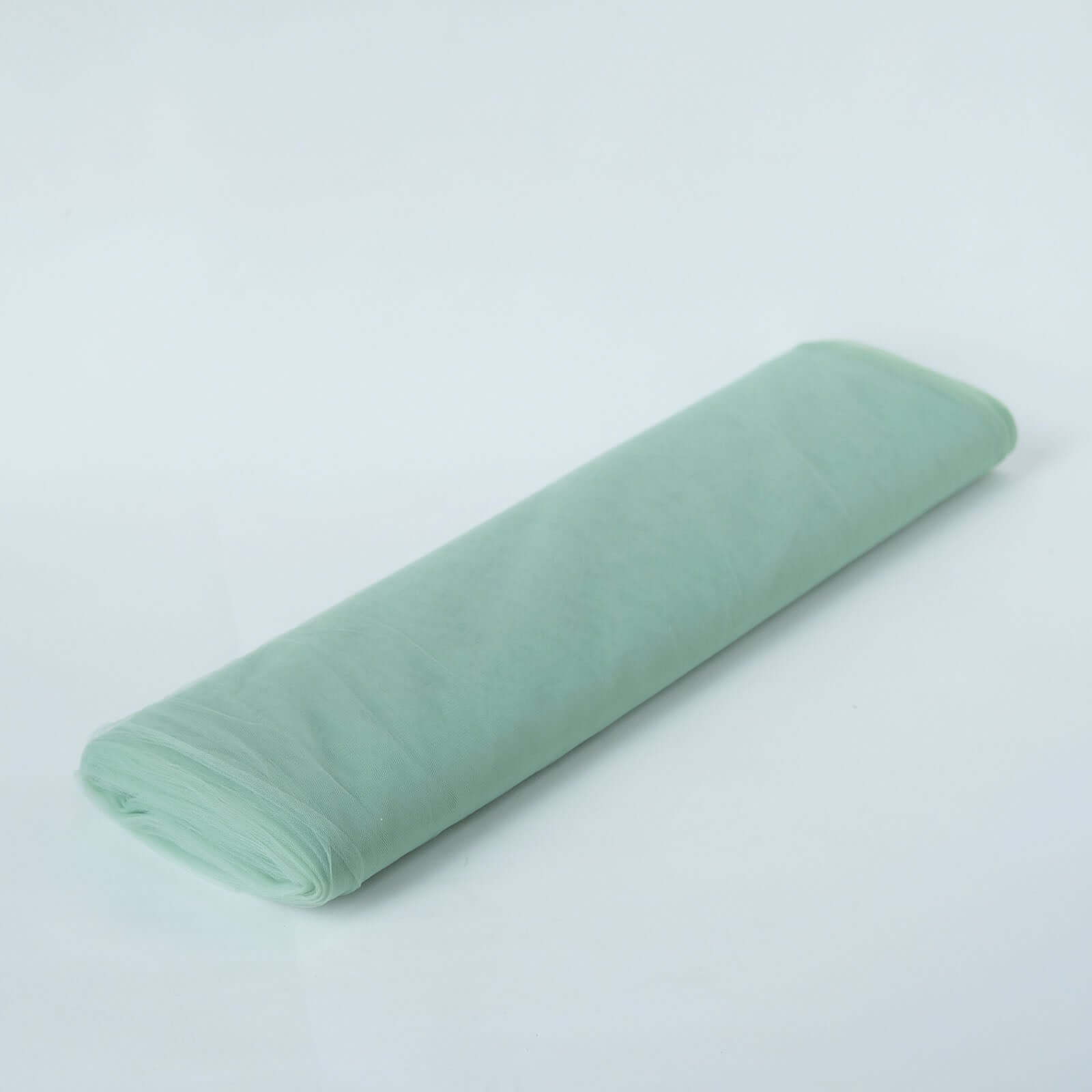 54x40 Yards Sage Green Tulle Fabric Bolt, DIY Crafts Sheer Fabric Roll