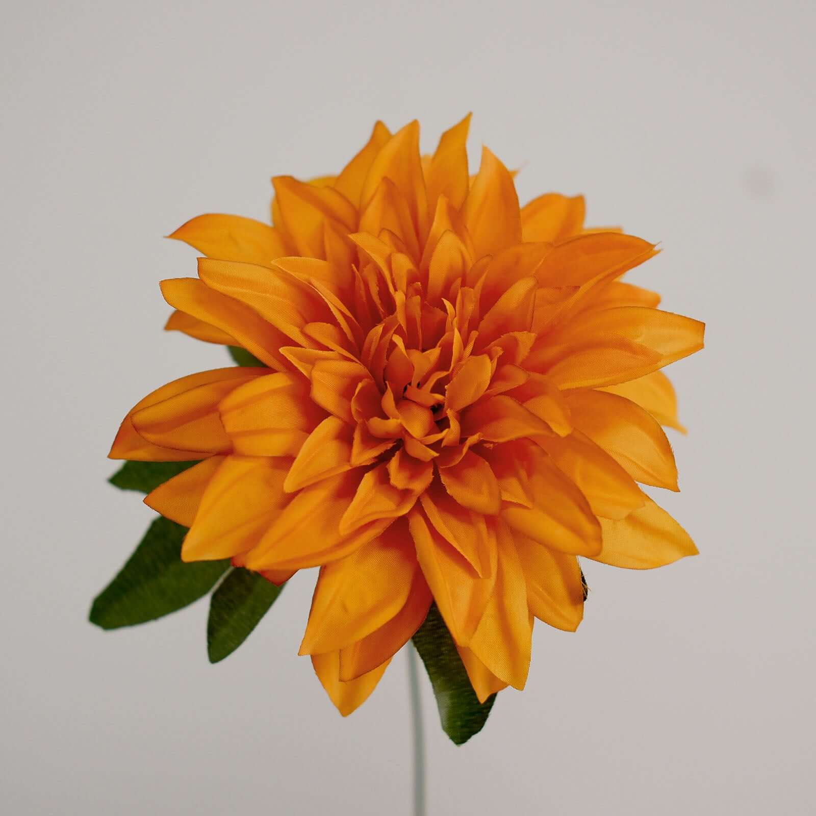 2 Bouquets 20 Orange Artificial Silk Dahlia Flower Spray Bushes