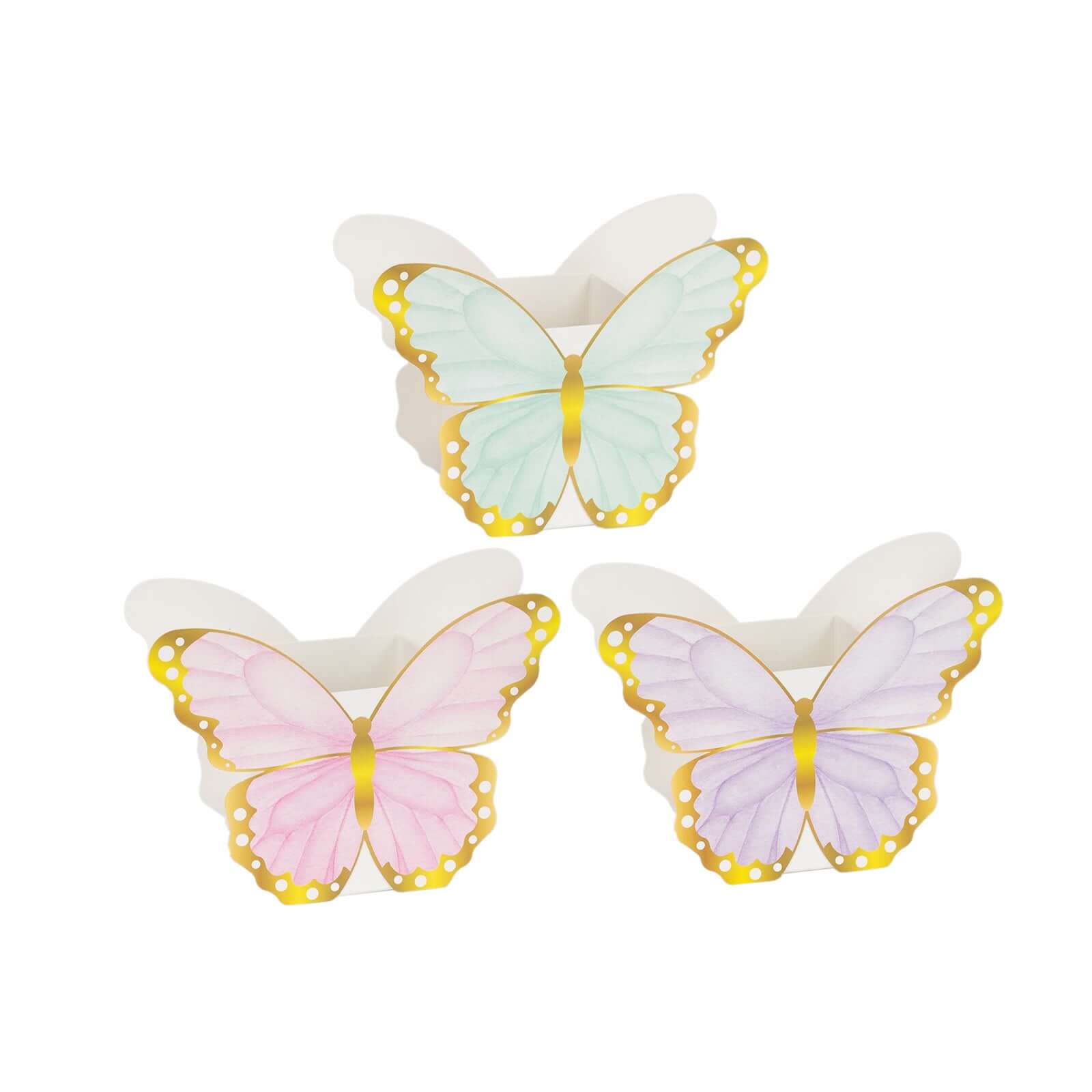 12 Pack Mixed Butterfly Candy Gift Favor Boxes, Paper Flower Boxes Centerpiece Tea Party Supplies - 6x8