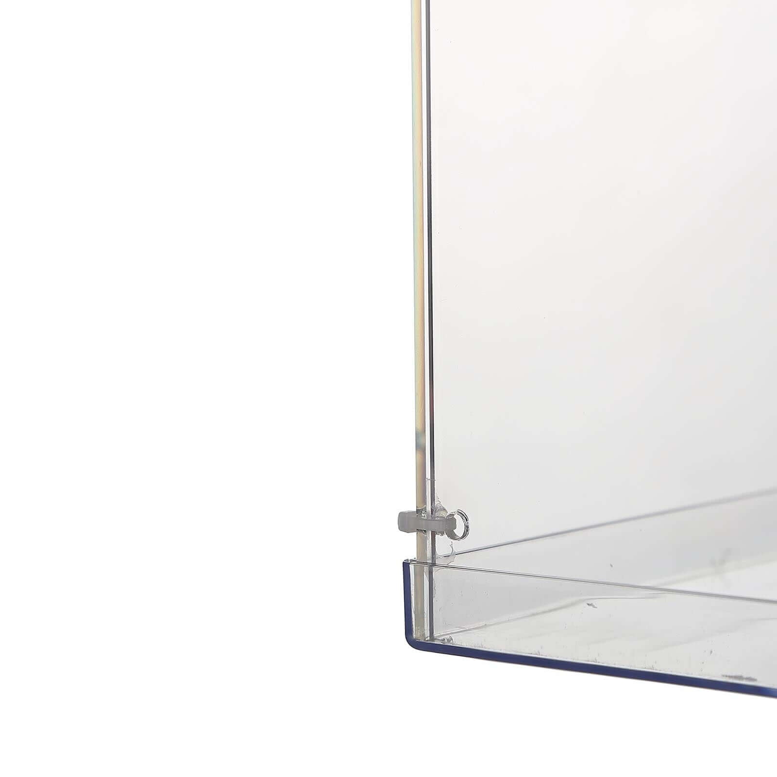 40 Floor Standing Clear Acrylic Display Box, Transparent Pedestal Riser with Interchangeable Lid and Base