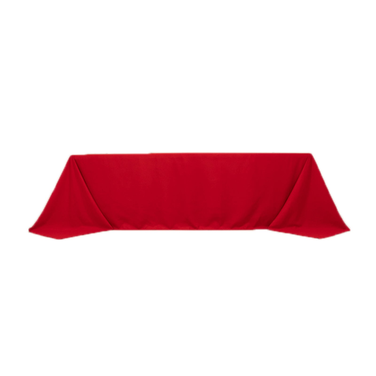 Cotton Blend 90x156 Rectangle Tablecloth Red - Seamless Wrinkle-Resistant Table Cover