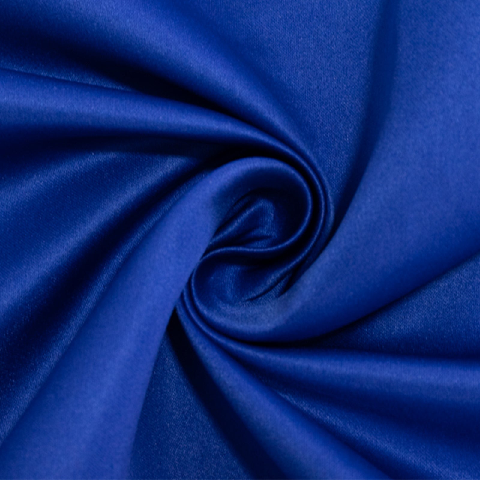 Lamour Satin 120 Round Tablecloth Royal Blue - Seamless Table Cover with Soft Tempered Sheen