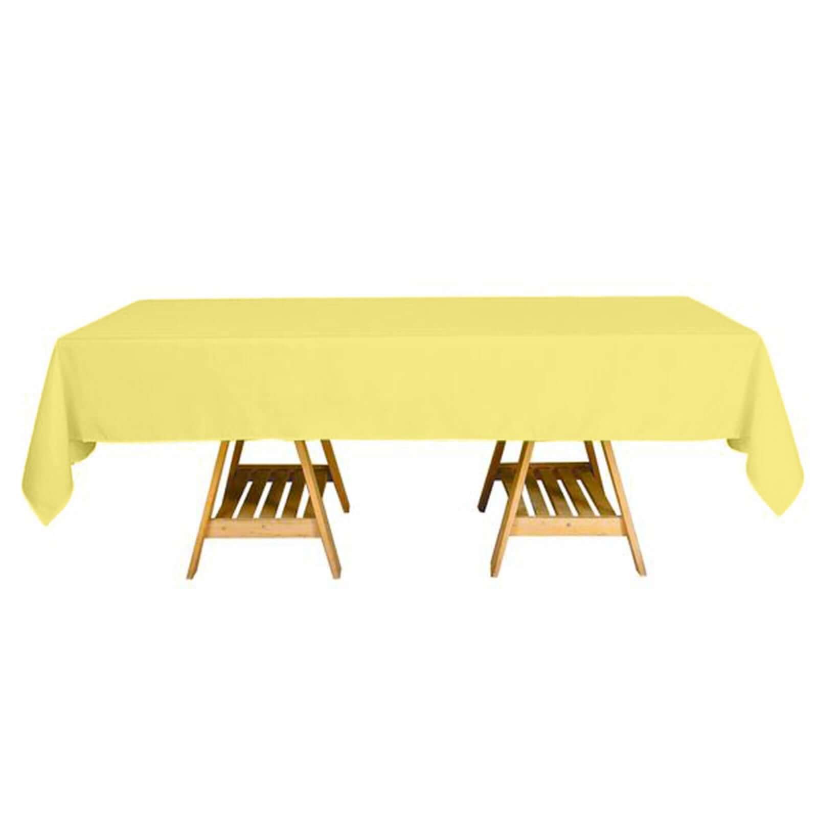 Polyester 60x102 Rectangle Tablecloth Yellow - Durable and Stylish Table Cover