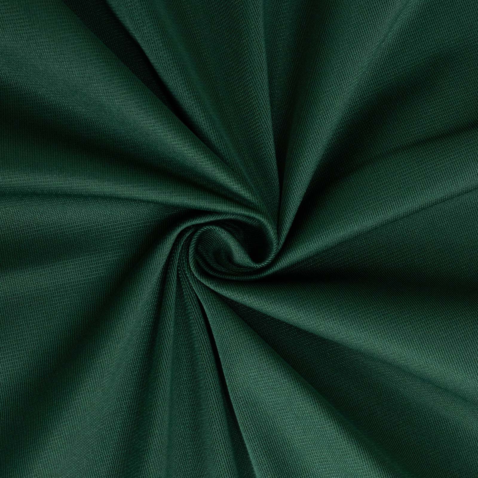 Premium Scuba Rectangular 90x132 Tablecloth Hunter Emerald Green - Wrinkle Free, Stain Resistant & Seamless Table Cover