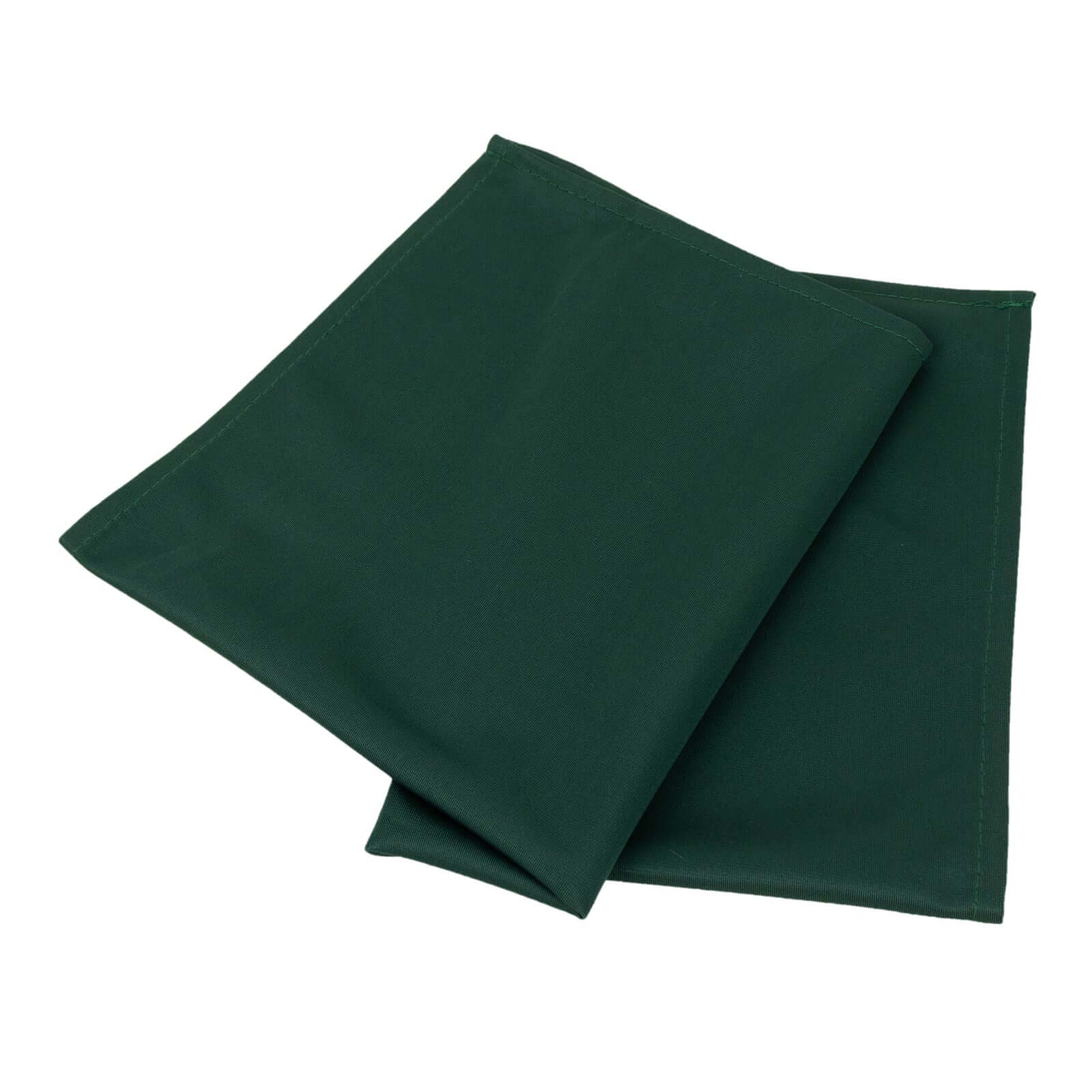 5 Pack Premium Scuba 20x20 Napkins Hunter Emerald Green - Durable & Reusable Dinner Napkins