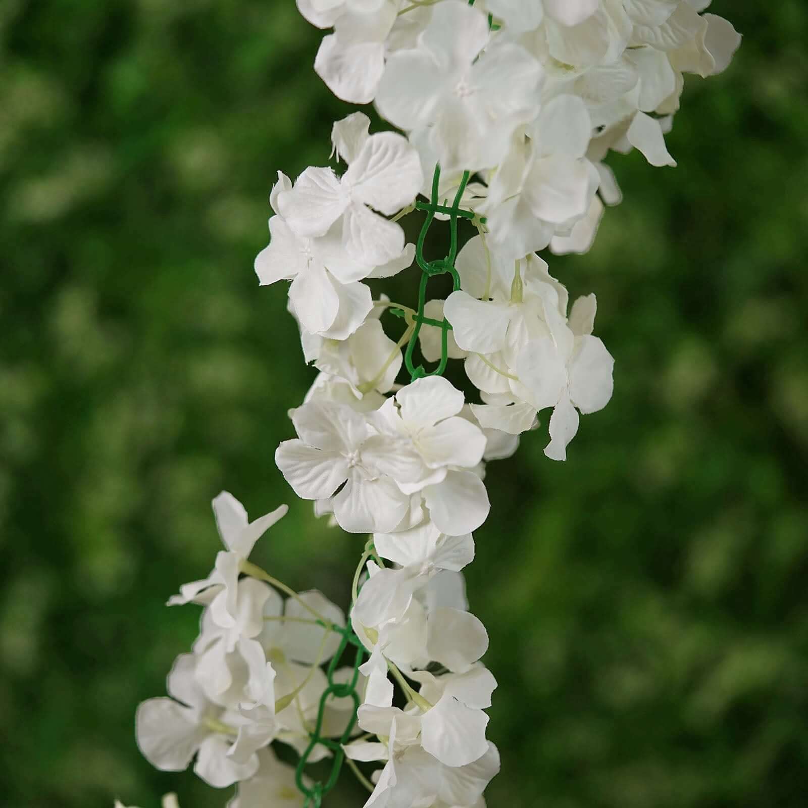 7ft Cream Artificial Silk Hydrangea Hanging Flower Garland Vine