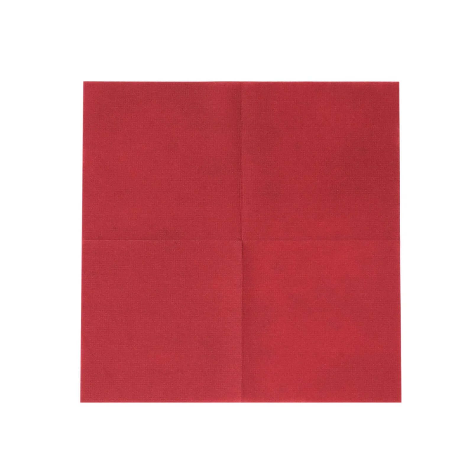 20-Pack Paper Linen-Like Cocktail Napkins Burgundy - Disposable 5x5 Airlaid Soft Napkins