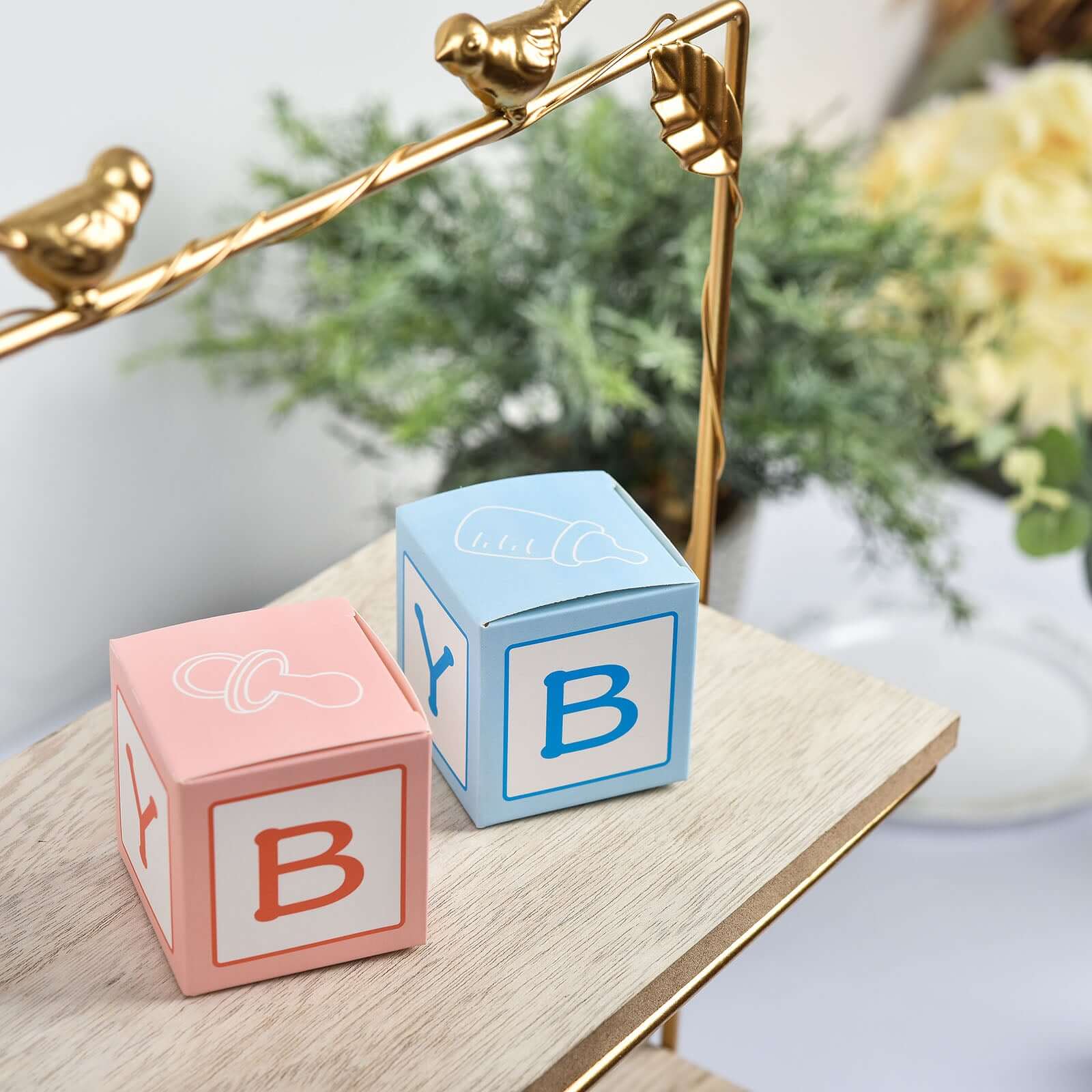 25 Pack 2 Pink Baby Shower Party Favor Candy Gift Boxes
