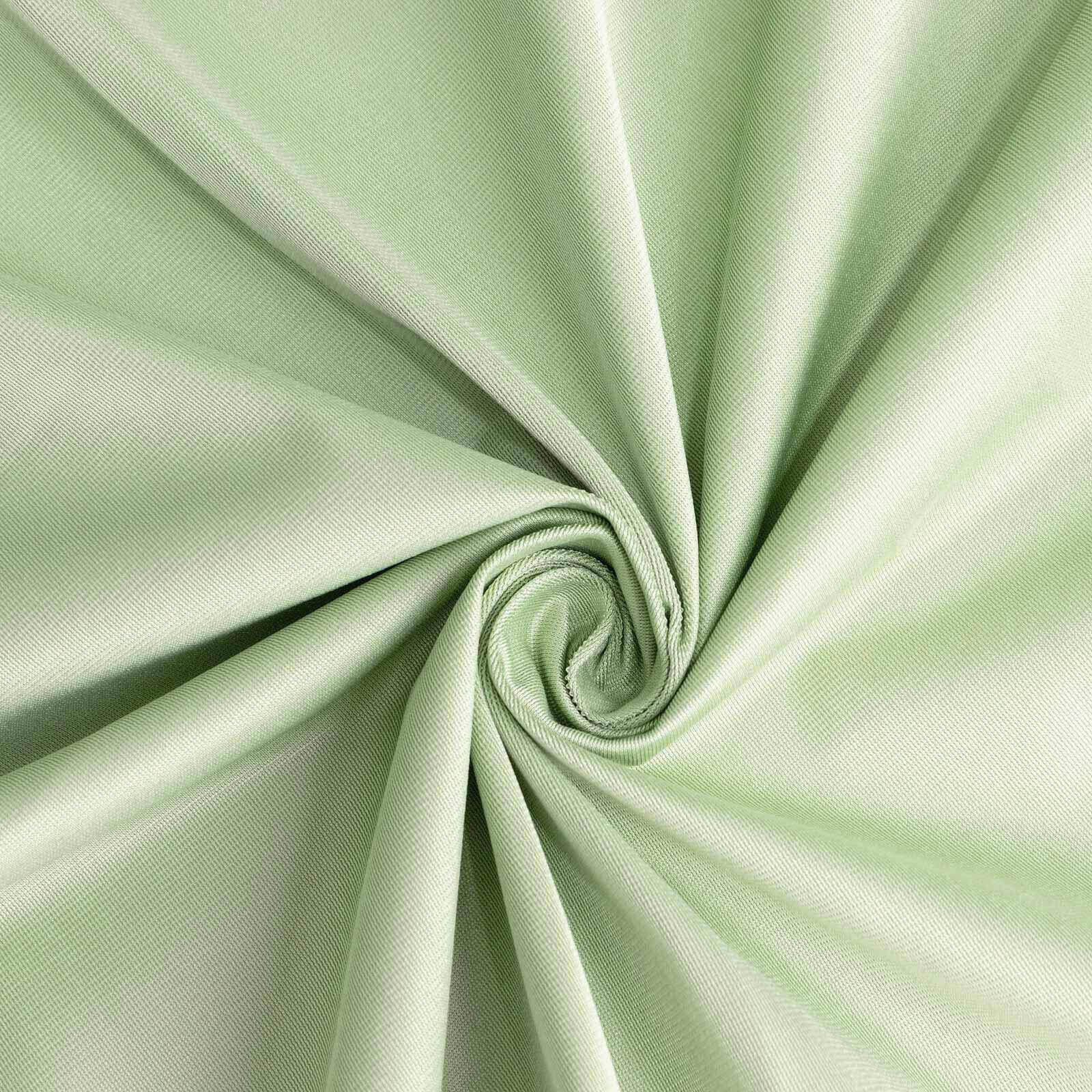 Premium Scuba Square 70x70 Tablecloth Sage Green - Wrinkle Free & Stain Resistant Table Cover