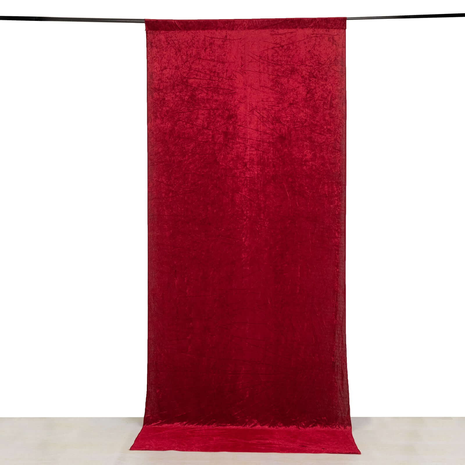 5ftx12ft Red Premium Smooth Velvet Event Curtain Drapes, Privacy Backdrop Event Panel with Rod Pocket