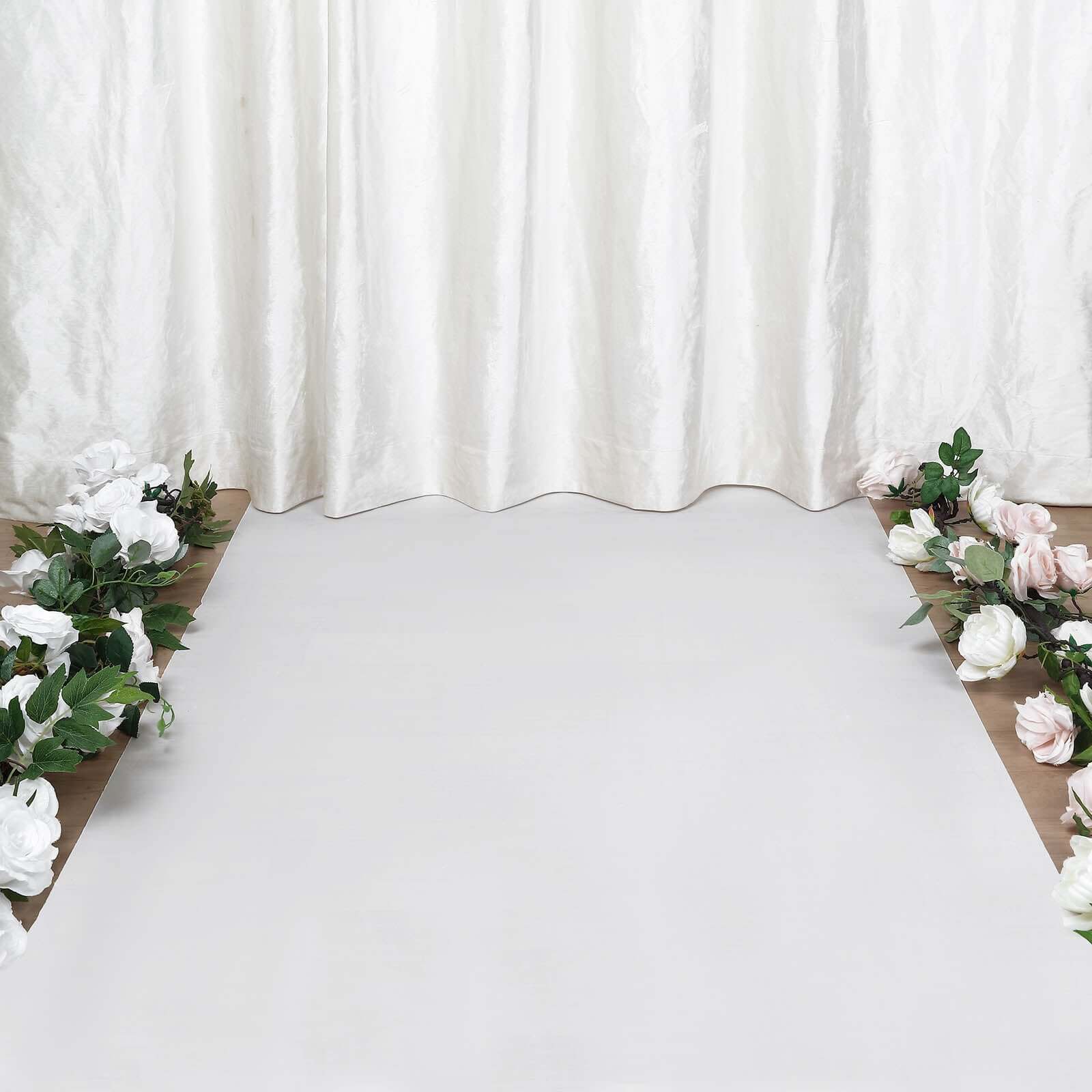 40x100ft White PVC Aisle Runner